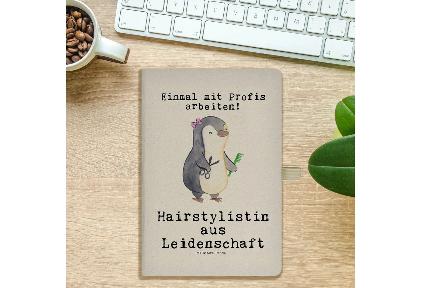 Thumbnail - Mr. & Mrs. Panda Notizbuch Hairstylistin Leidenschaft - Transparent - Geschenk, Friseursalon, Ko Mr. & Mrs. Panda, Inspi...
