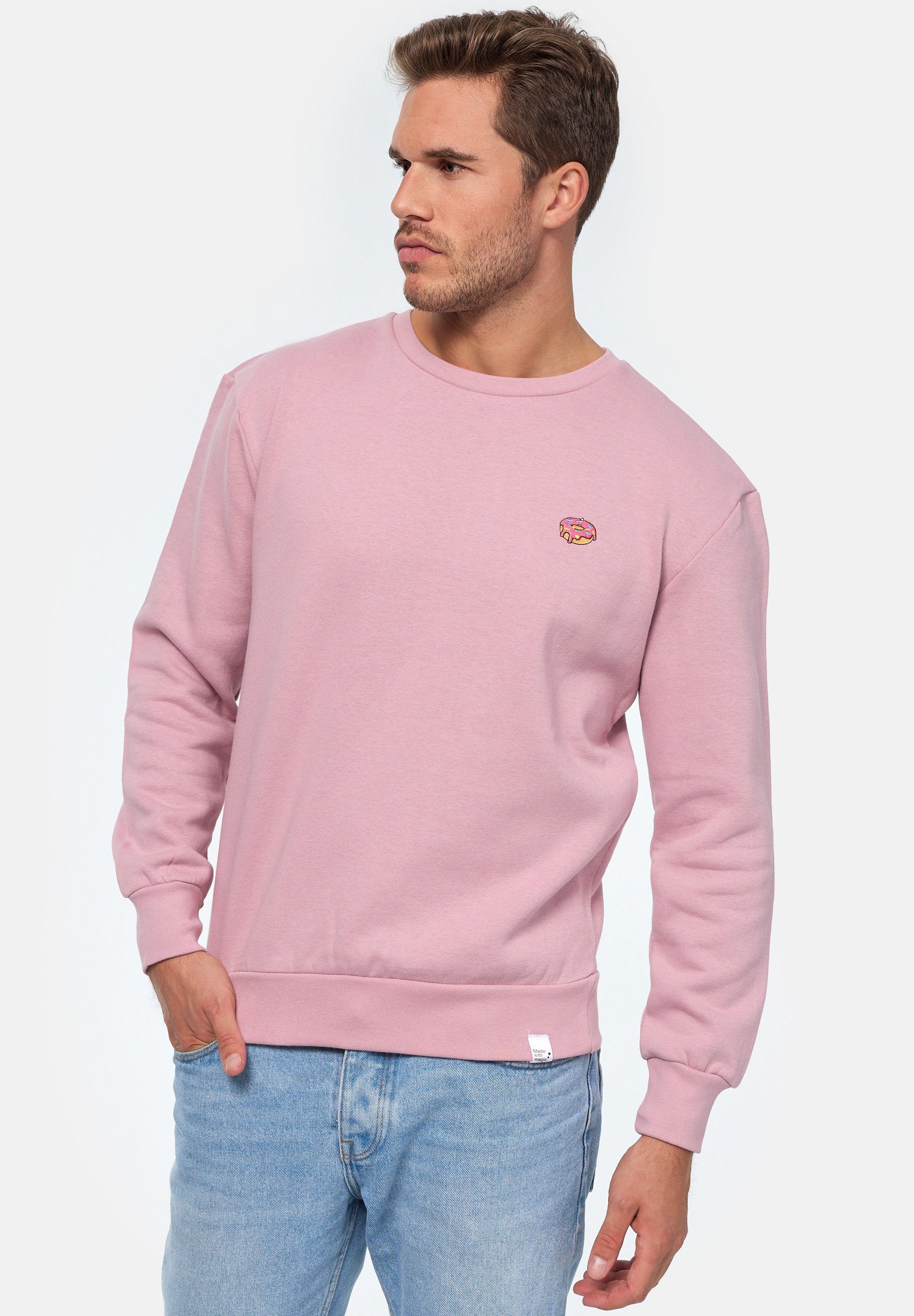 MIKON Donut Sweatshirt GOTS Pink zertifizierte Bio-Baumwolle