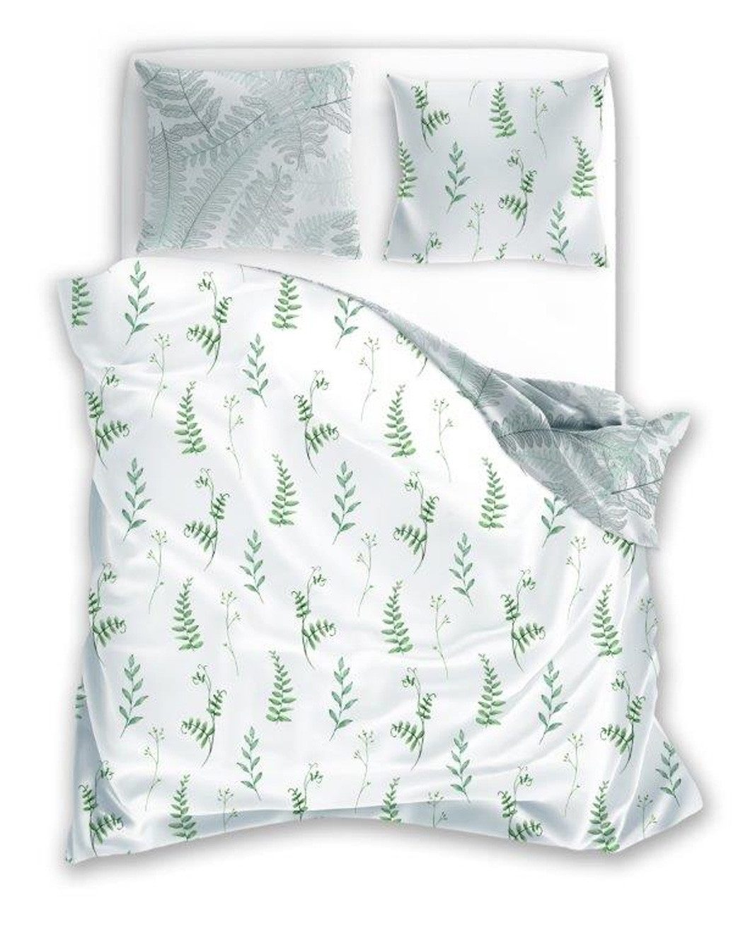 texpot Bettwäsche Wendebettwäsche Blätter Ranke Baumwolle Frühling, 3 teilig