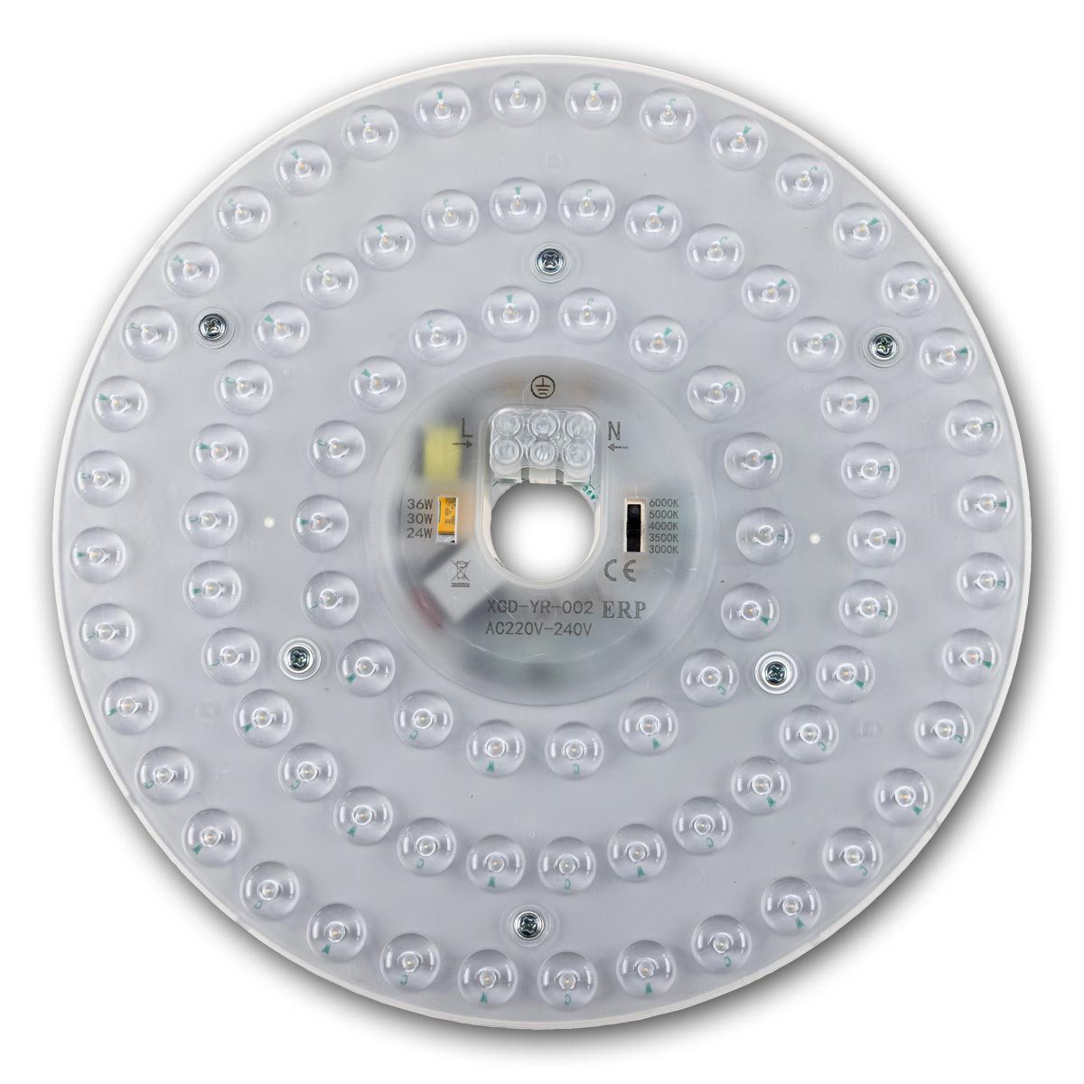 ChiliTec LED-Leuchtmittel LED Umrüstmodul UM36cct, Ø23cm, 36W/230V, 4401lm, daylight/tageslichtweiß,kaltweiß,warmweiß,neutralweiß