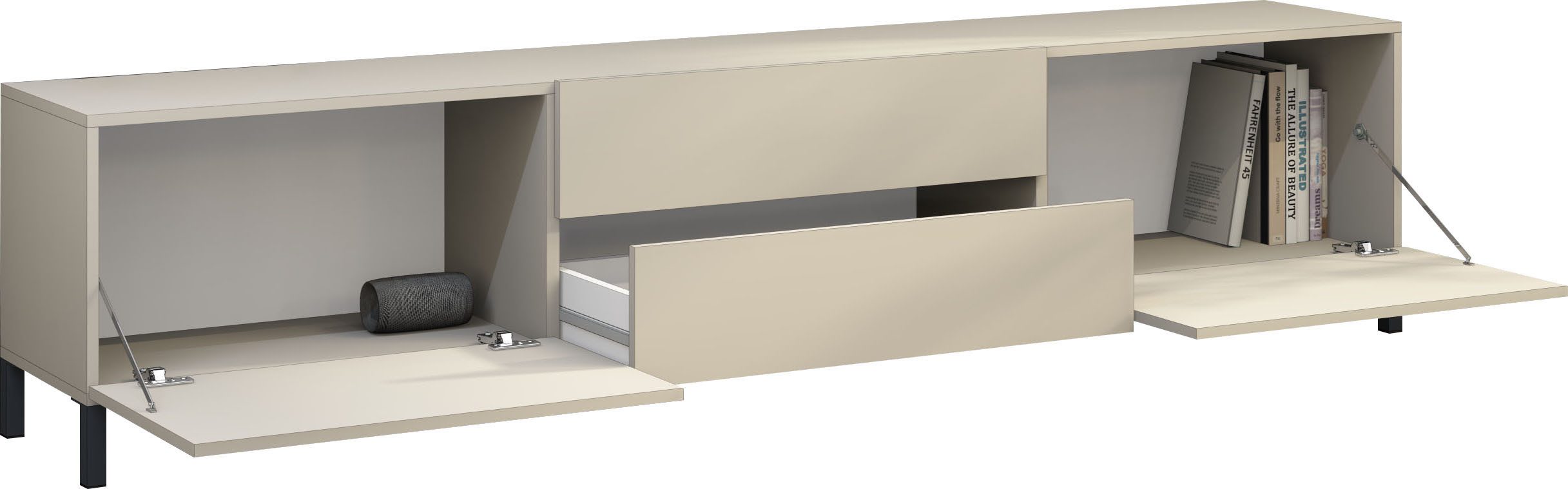 borchardt Möbel Lowboard Sophia, TV-Schrank mit Metallfüßen, Breite 200 cm, Variante hängend unter "mehr aus der Serie" zu finden