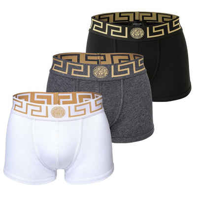 Versace Slip Herren Boxer Shorts, 3er Pack - TOPEKA, Baumwolle