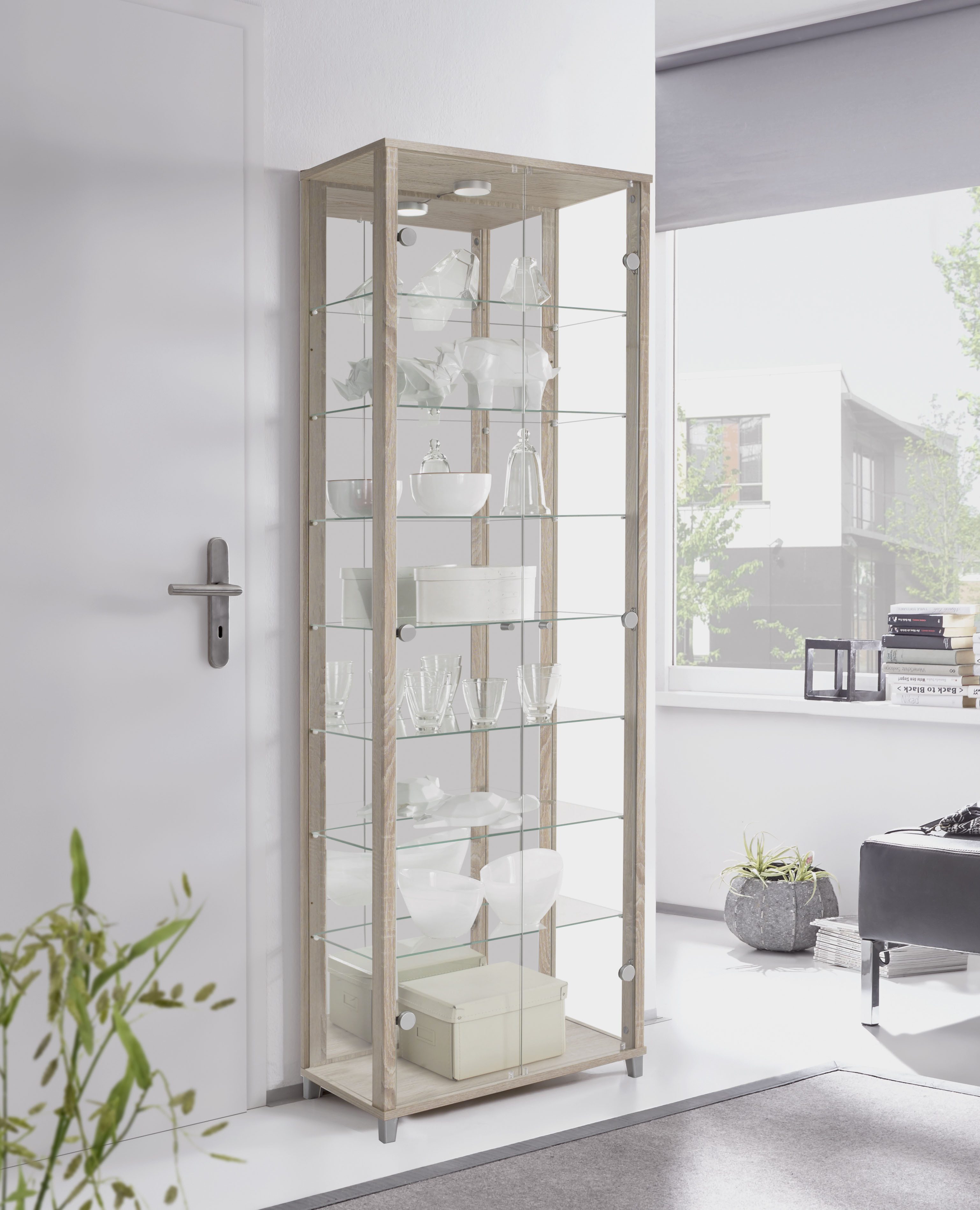 fif möbel Vitrine OPTIMA Standvitrine/Glasvitrine 2x günstig online kaufen