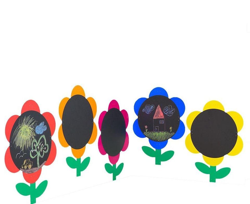tts Tafel Blumen-Tafeln für in- und outdoor, 5er-Set – Malspaß Kinder