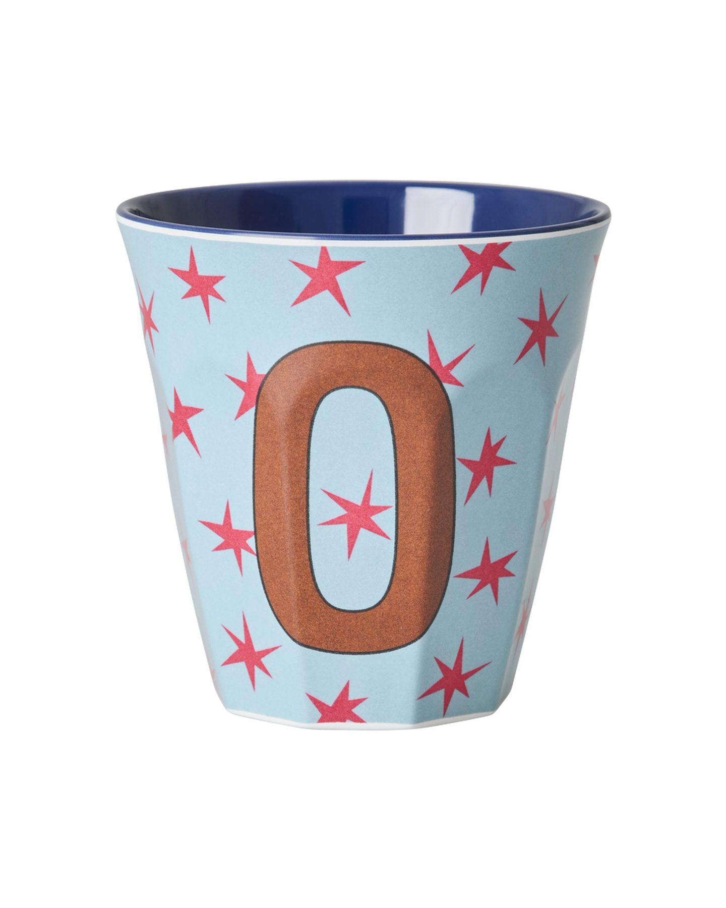 rice Becher Rice Melamin Buchstabenbecher A–Z – Melamin Becher mit Sternen, 1-tlg., Melamin