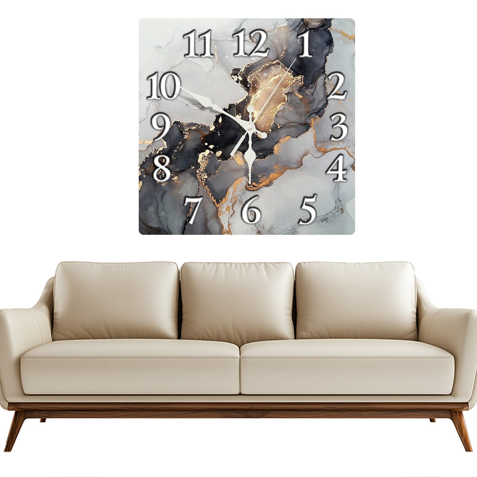 RWEUOQ Wanduhr 12 Zoll Holz Wanduhr günstig online kaufen