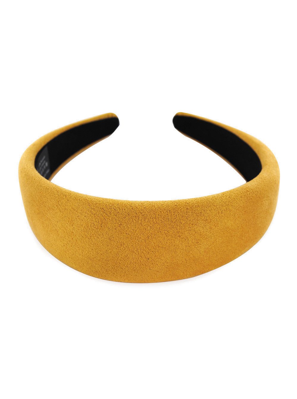 axy Haarreif Breiter Haarreif mit Flanell (Leder Optik) HRK5L, Vintage und Klassik-Look Damen Haareifen Haarband