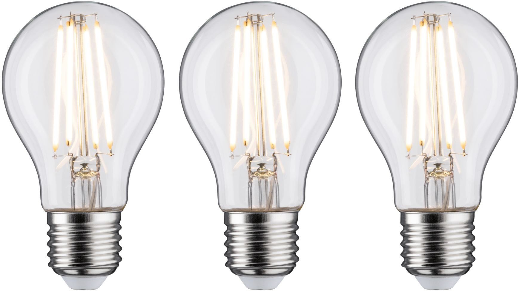 Paulmann LED-Filament 3er Pack 9W E27 2700K klar dimmbar, E27, 3 St., Warmw günstig online kaufen