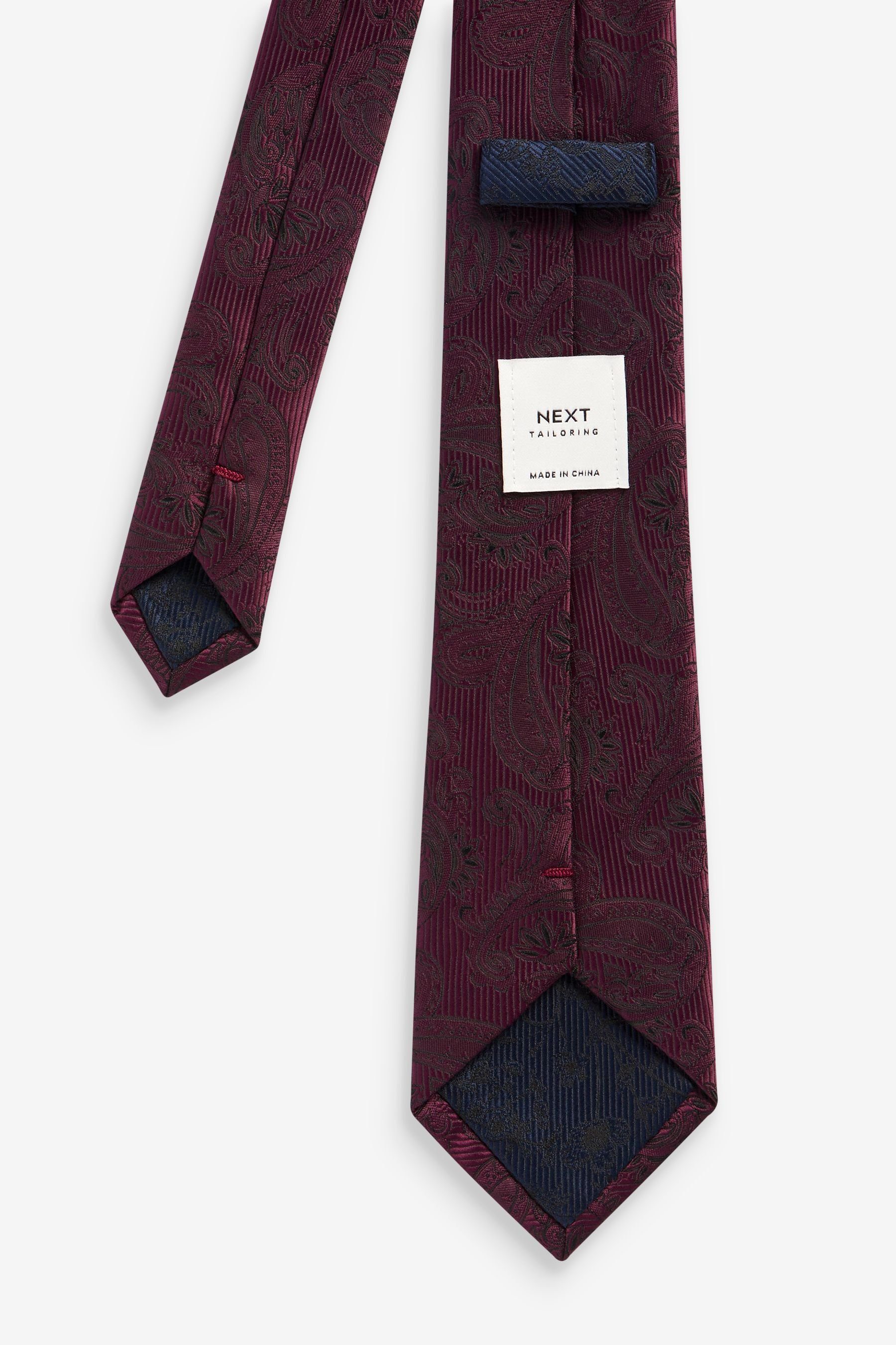 Einstecktuch Krawatte im Geometric und Krawatte Next Forest - Green Slim (2-St) Set