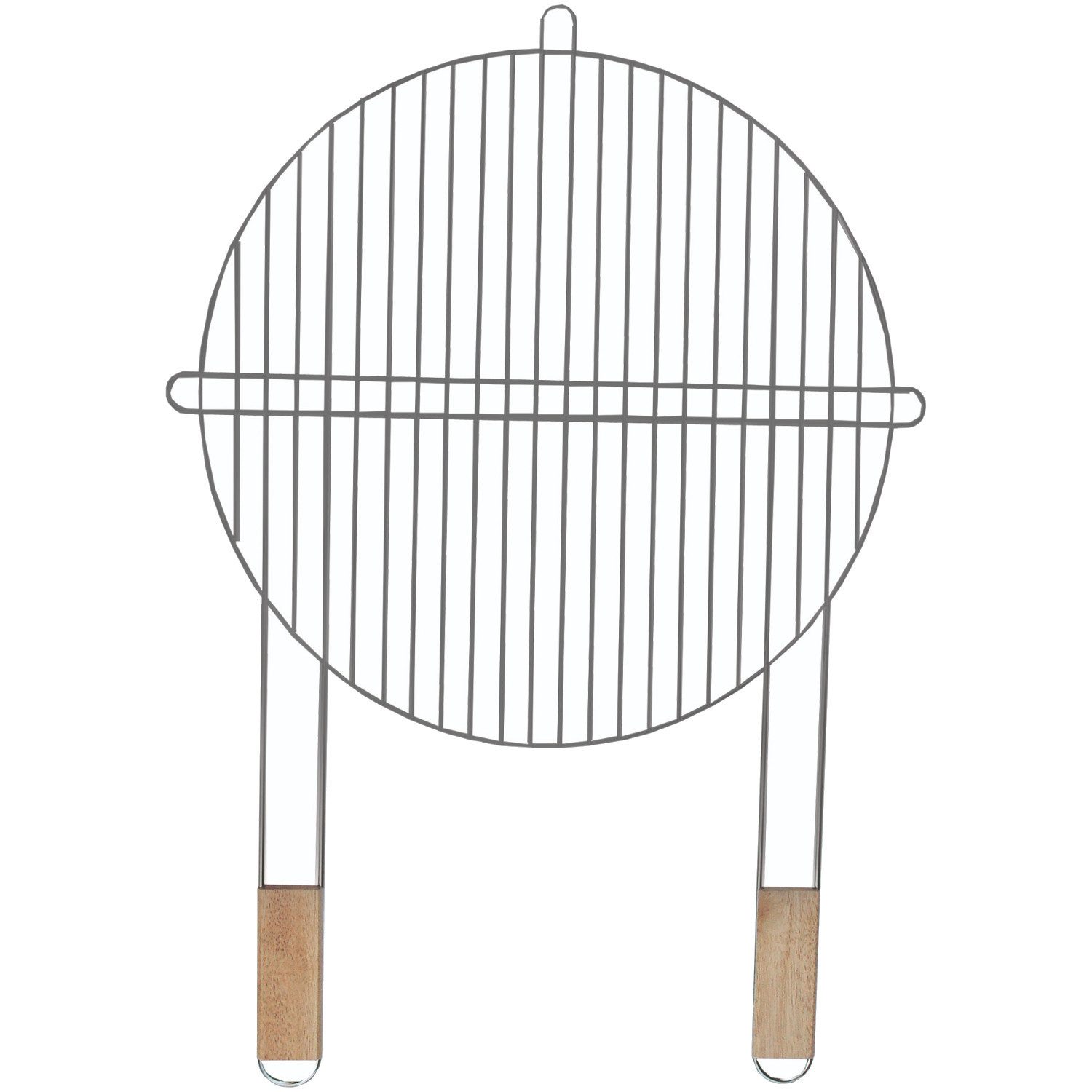 Master Grill & Party Grillrost MG257 51cm Stahl verchromt, Runder Grillrost