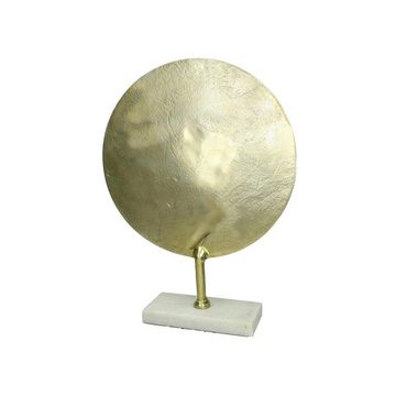 Engelnburg Dekofigur Dekofigur Skulptur Figur Ornament Aluminium Gold 36x10x47cm