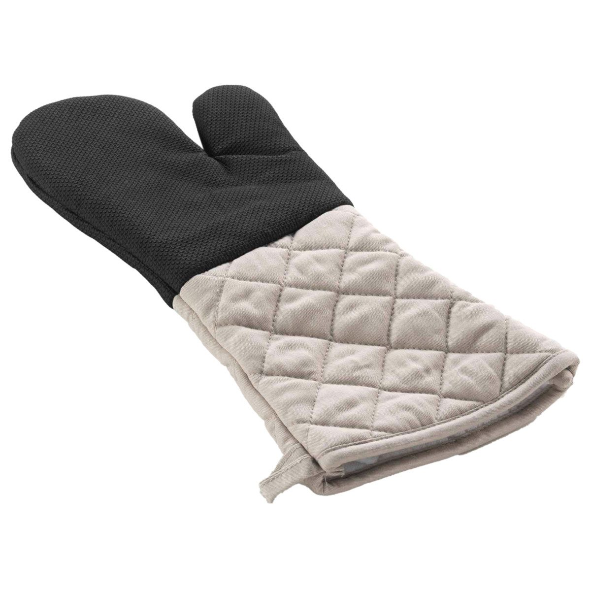 Macosa Home Topfhandschuhe Backhandschuh Neopren Baumwolle Schwarz Beige ru günstig online kaufen
