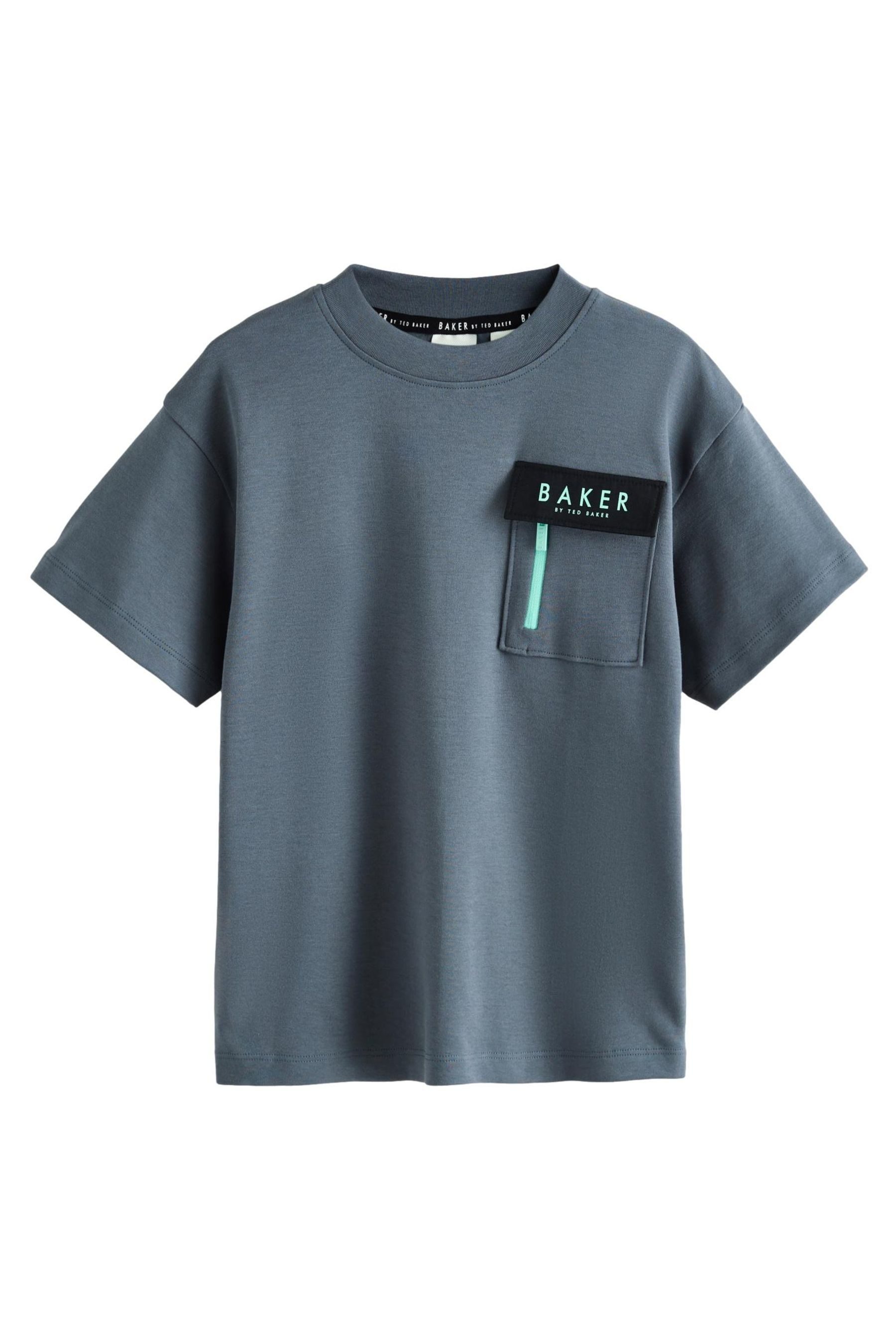 T-Shirt Baker by Ted Baker Oversize-T-Shirt mit Tasche