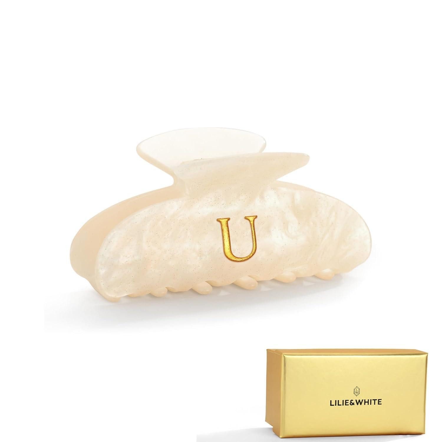 LuxusKollektion Haarklammer Haarklammer Damen Perlmuttoptik Haaraccessoire 1 Stück (1er Pack) U