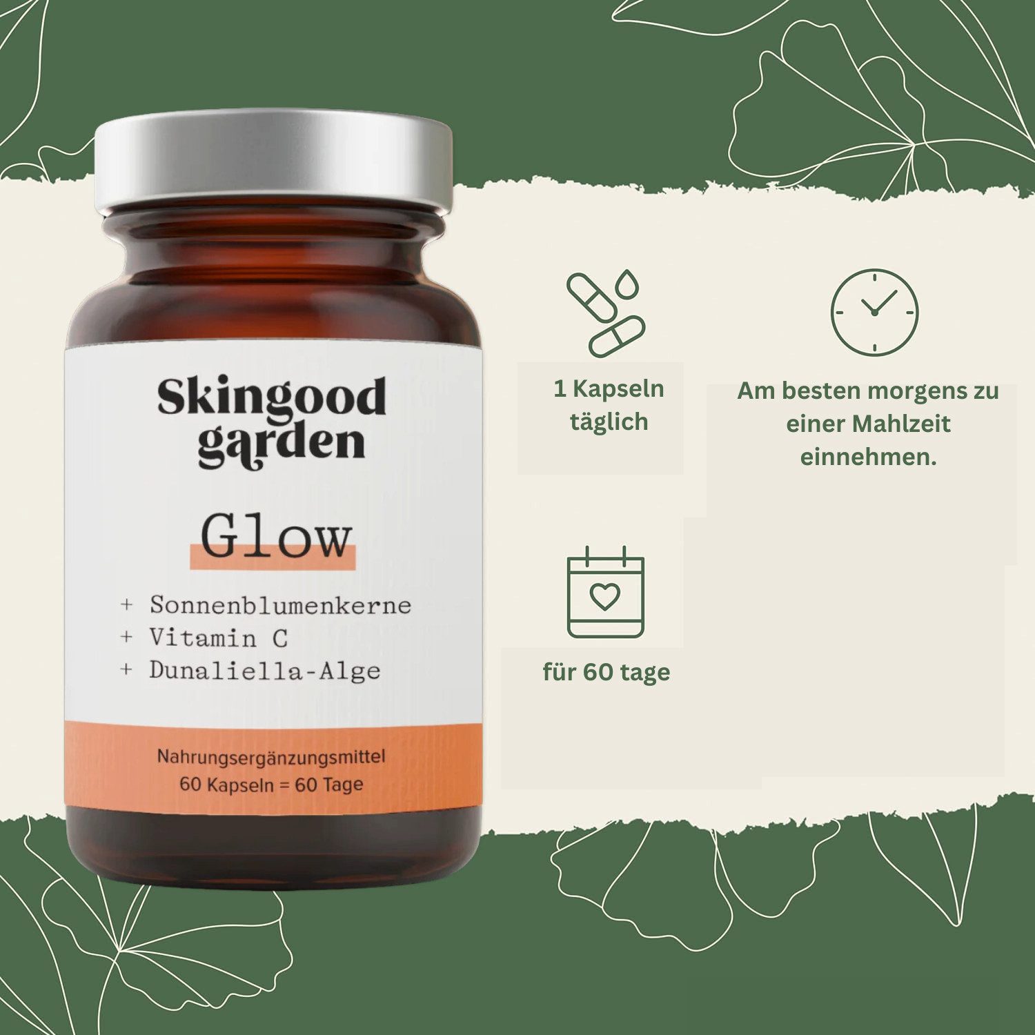 Skingood Garden Skingood Glow - versorgen deine Haut mit Nährstoffen und Vitaminen Kapseln