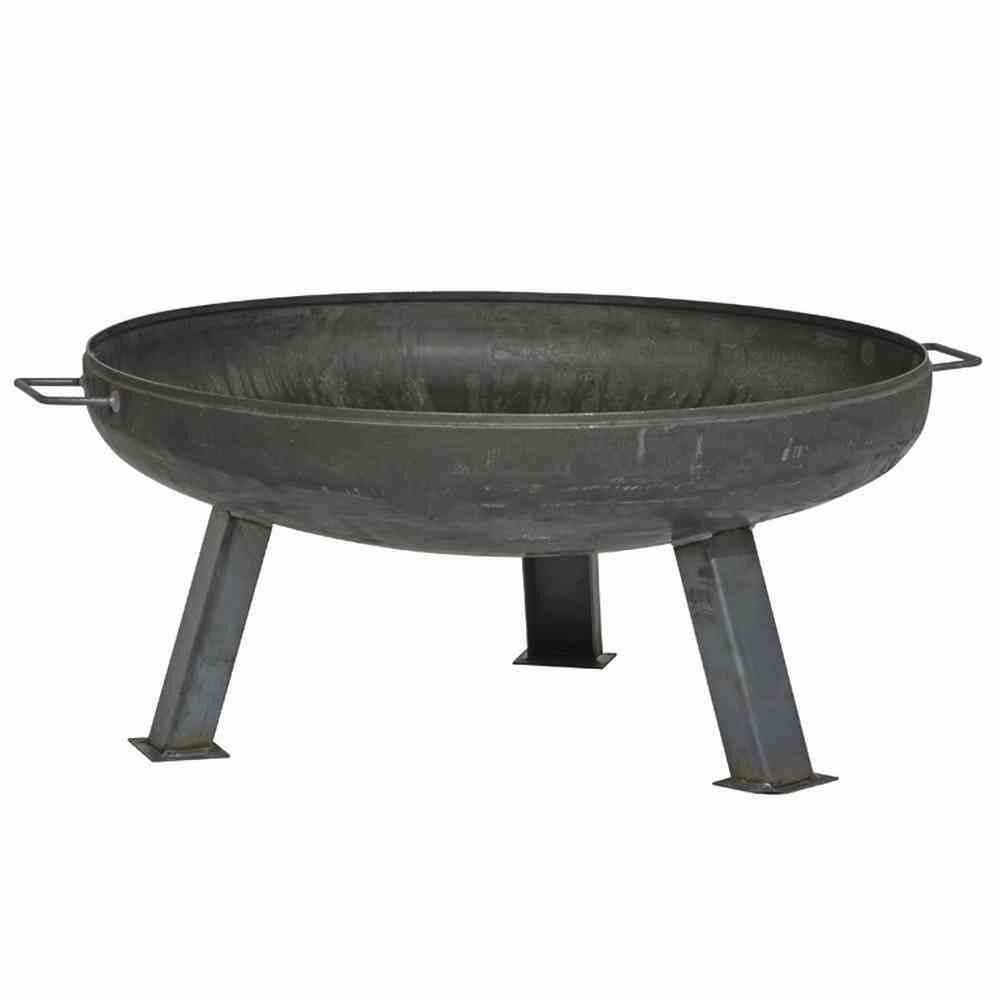 Gartentrends Feuerschale 378806, in anthrazit, Stahl pulverbeschichtet - 55x37x71cm (BxHxT)