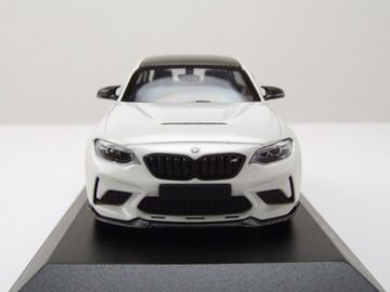 Minichamps Modellauto BMW M2 CS 2020 weiß mit schwarzen Felgen Modellauto 1:43 Minichamps, Maßstab 1:43