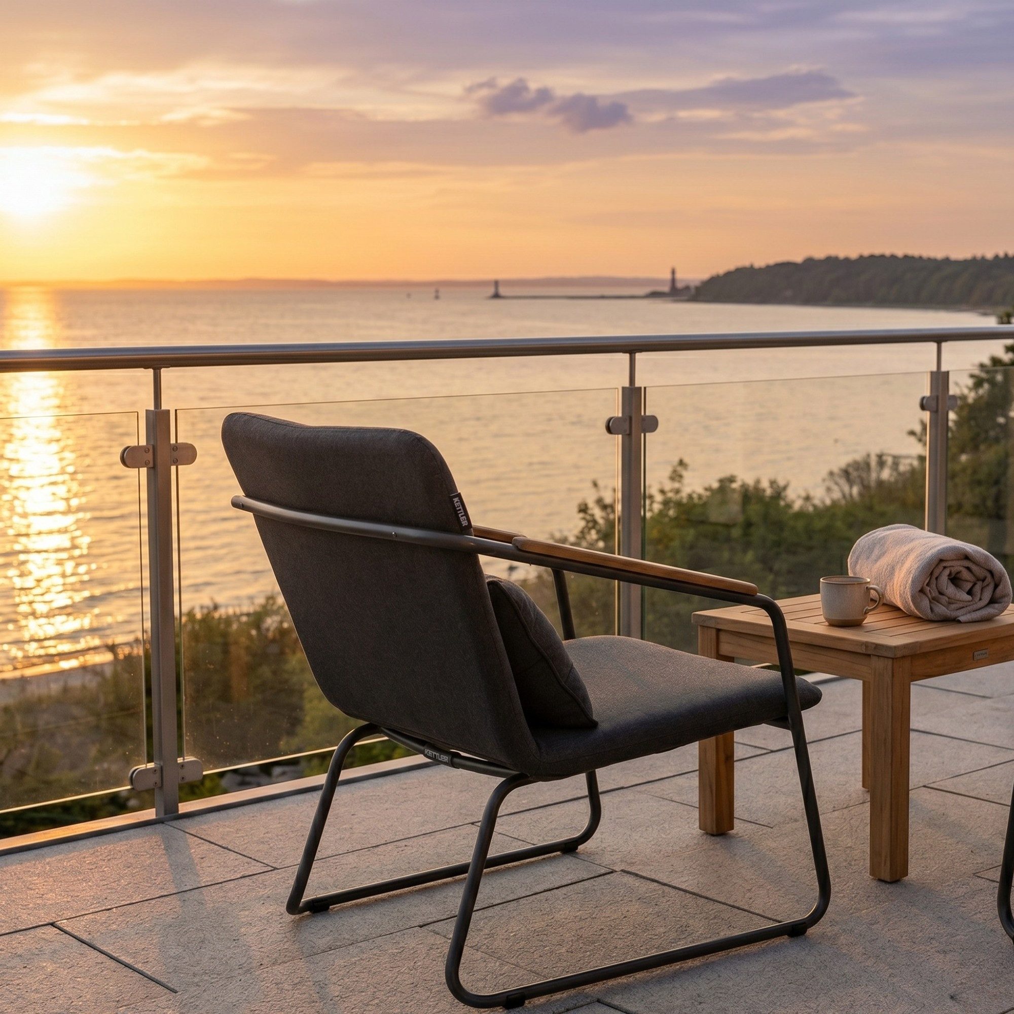 KETTLER Gartenlounge-Sessel Kettler GENTLE Lounge Sessel 0107608-7770 Anthrazit