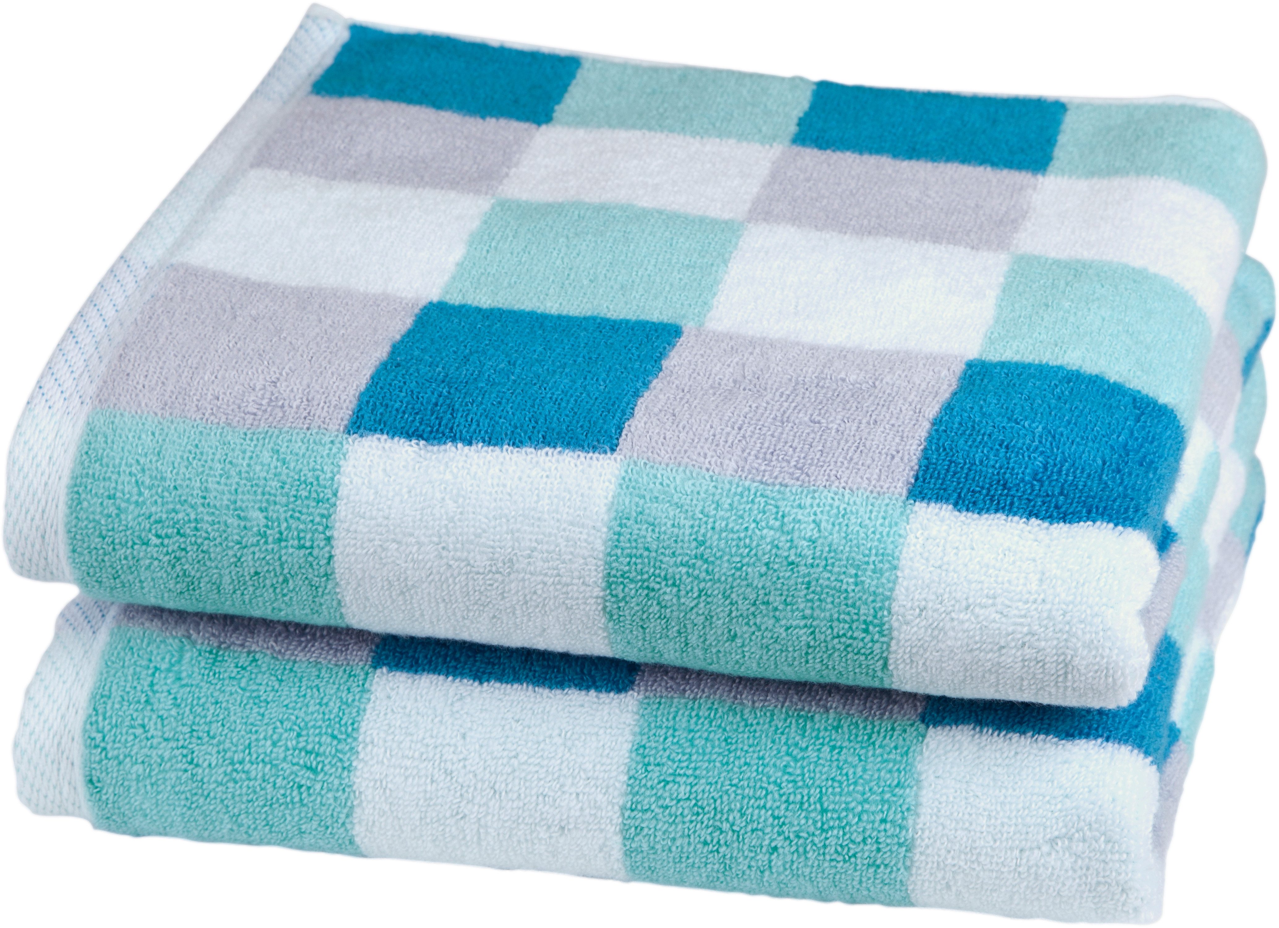 ROSS Handtücher Würfelfond, Frottier (Set, 2-St), günstig online kaufen