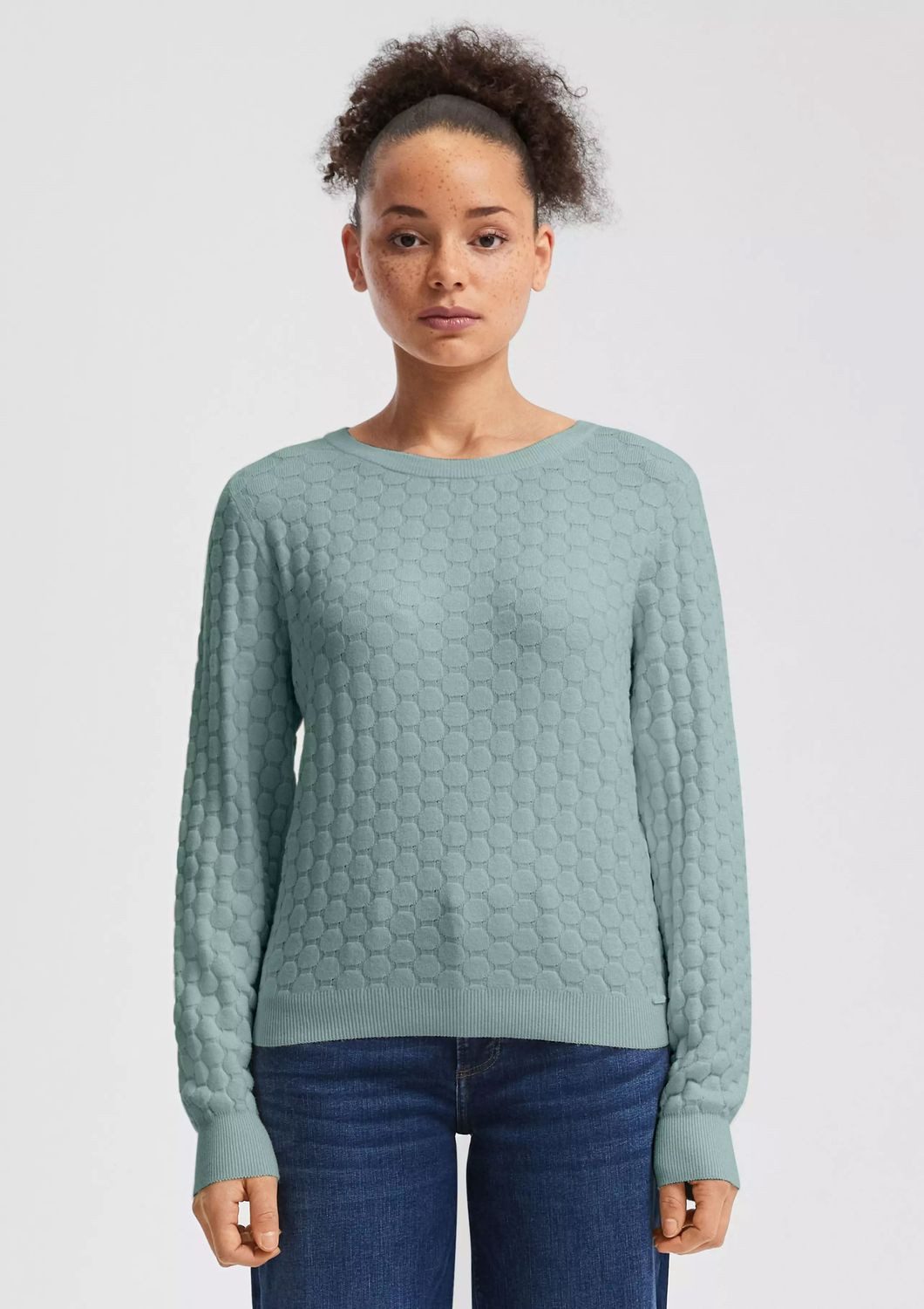 QS Rundhalspullover Pullover (1-tlg) Rundhals, langarm, günstig online kaufen