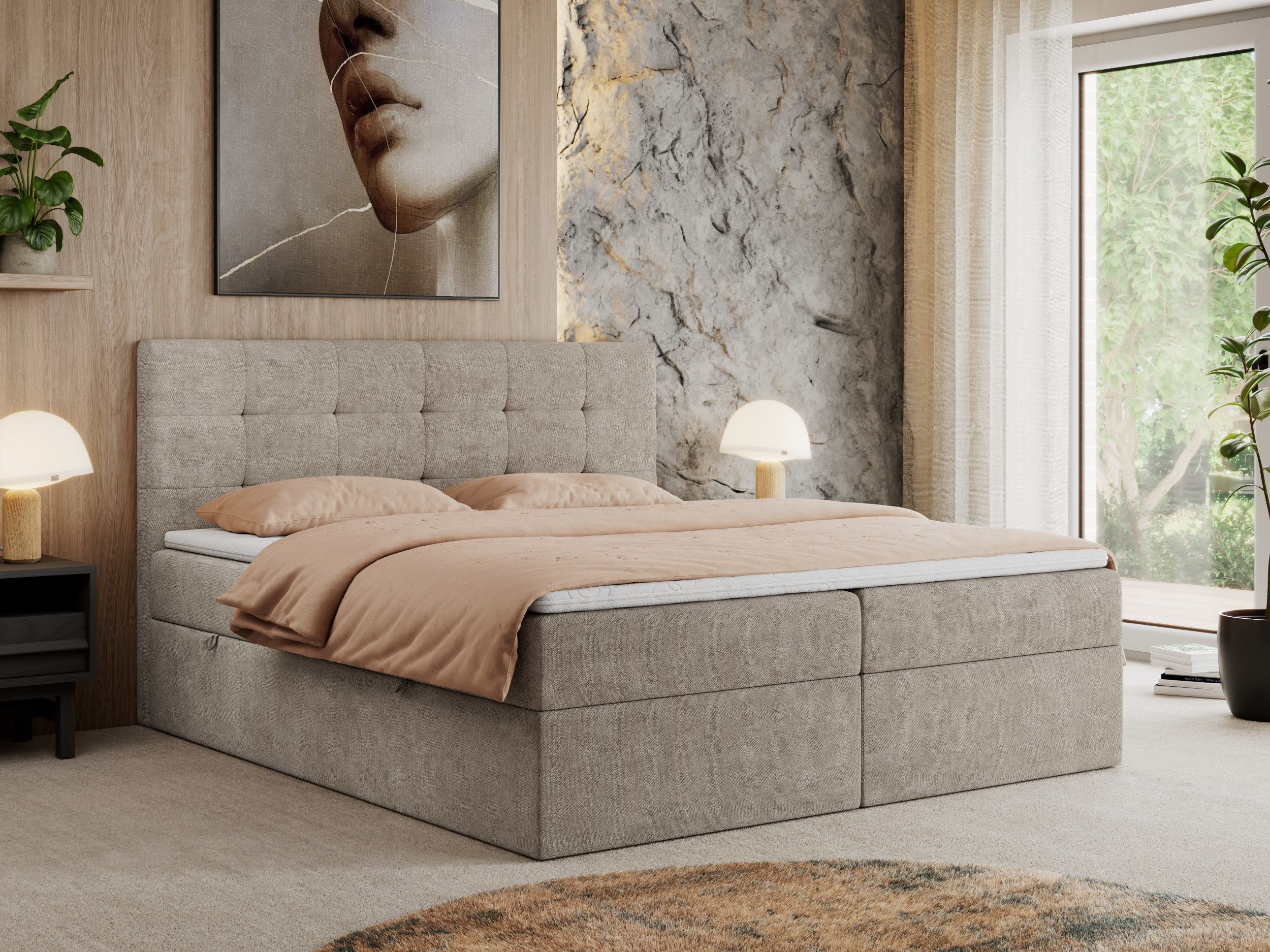 MKS MÖBEL Boxspringbett CENTOS (Set, Packung, günstig online kaufen