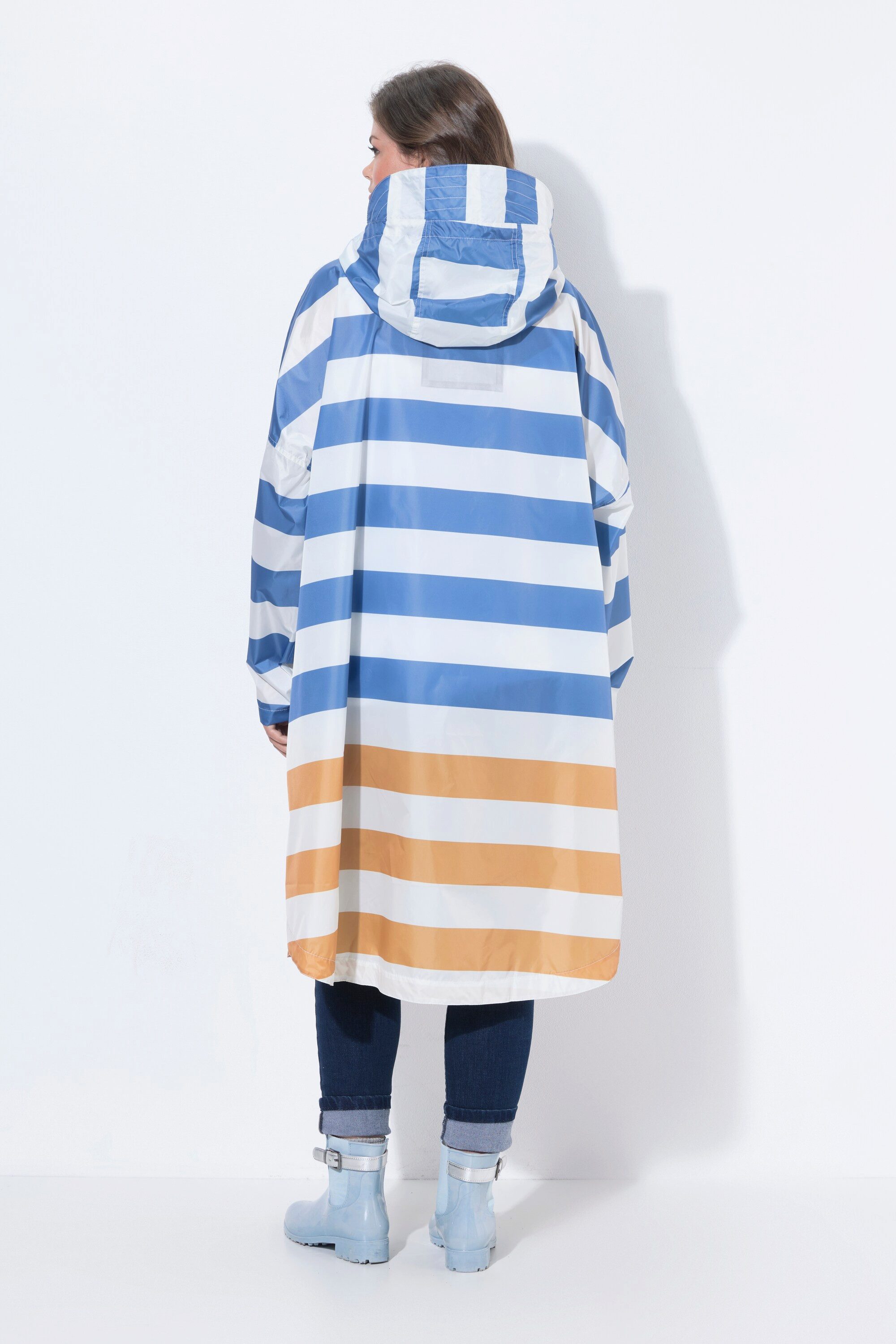 Laurasøn Regenjacke Funktions-Regencape Unisex Print Kapuze