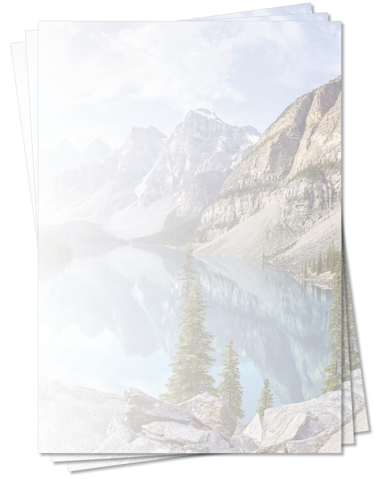 LYSCO Briefpapier Motivpapier wunderschöne Natur DIN A4, gut beschreibbar, natürliche Atmosphäre, für alle Drucker geeignet.