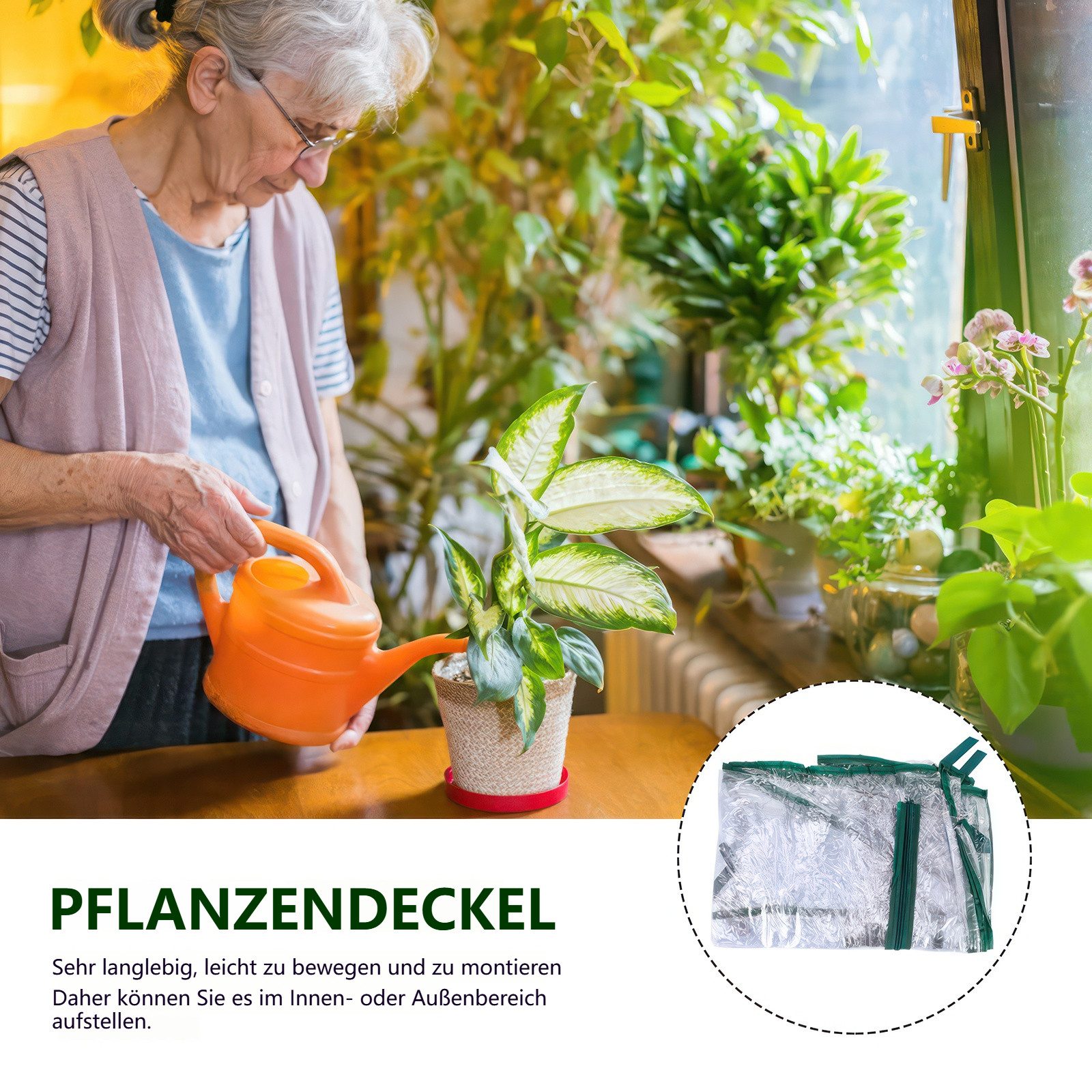 BlingBin Gewächshaus Gewächshausabdeckung,PVC-Abdeckung für 4-stöckiges Gew günstig online kaufen