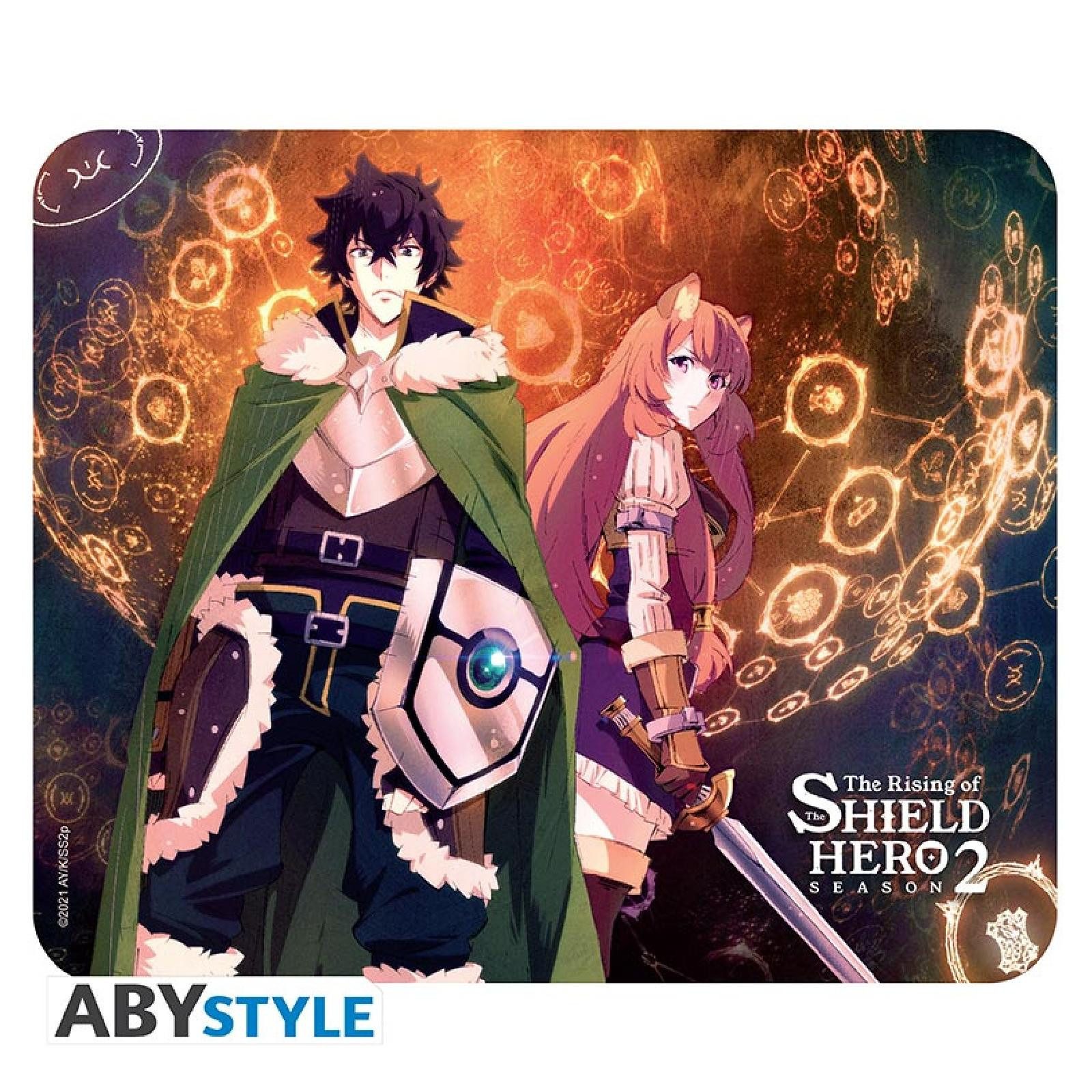 Merchandise-Figur THE SHIELD HERO - Flexible mousepad - Naofumi & Raphtalia