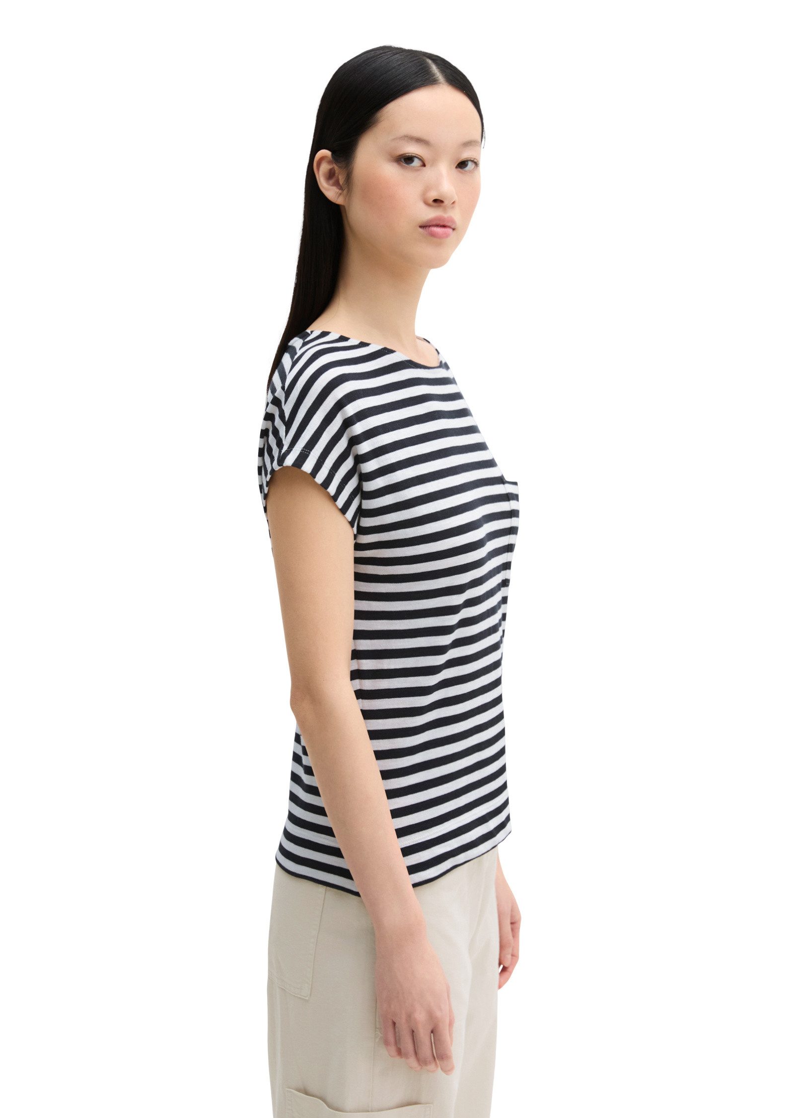 Marc O'Polo T-Shirt aus weichem Baumwoll-Slub-Jersey günstig online kaufen