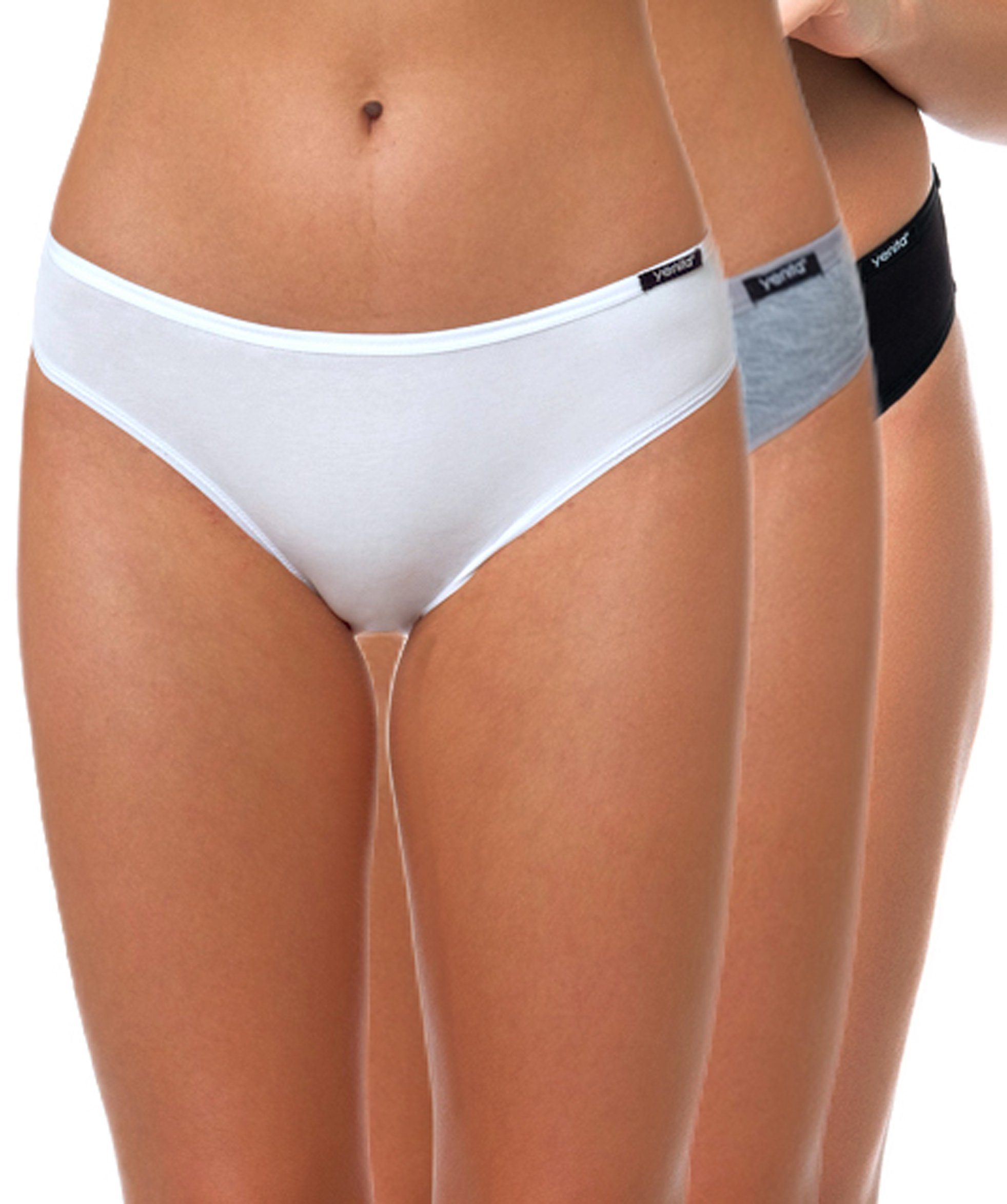 Yenita® Slip Modern-Collection (3-St) in weicher Baumwoll-Stretch-Qualität