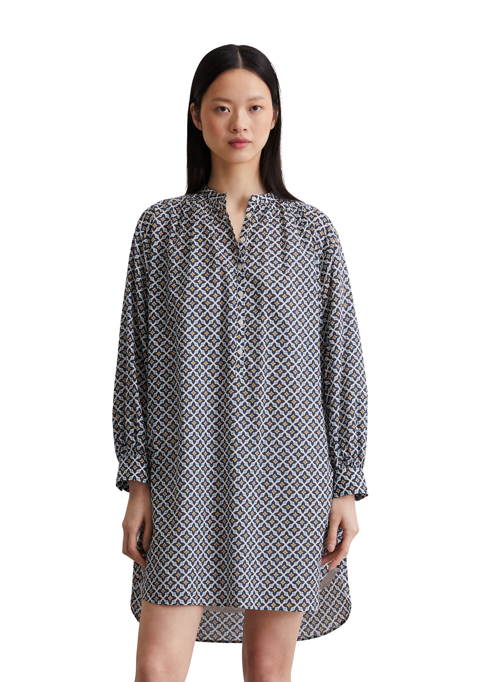 Marc O'Polo Hemdblusenkleid aus leichtem Baumwoll-Voile günstig online kaufen
