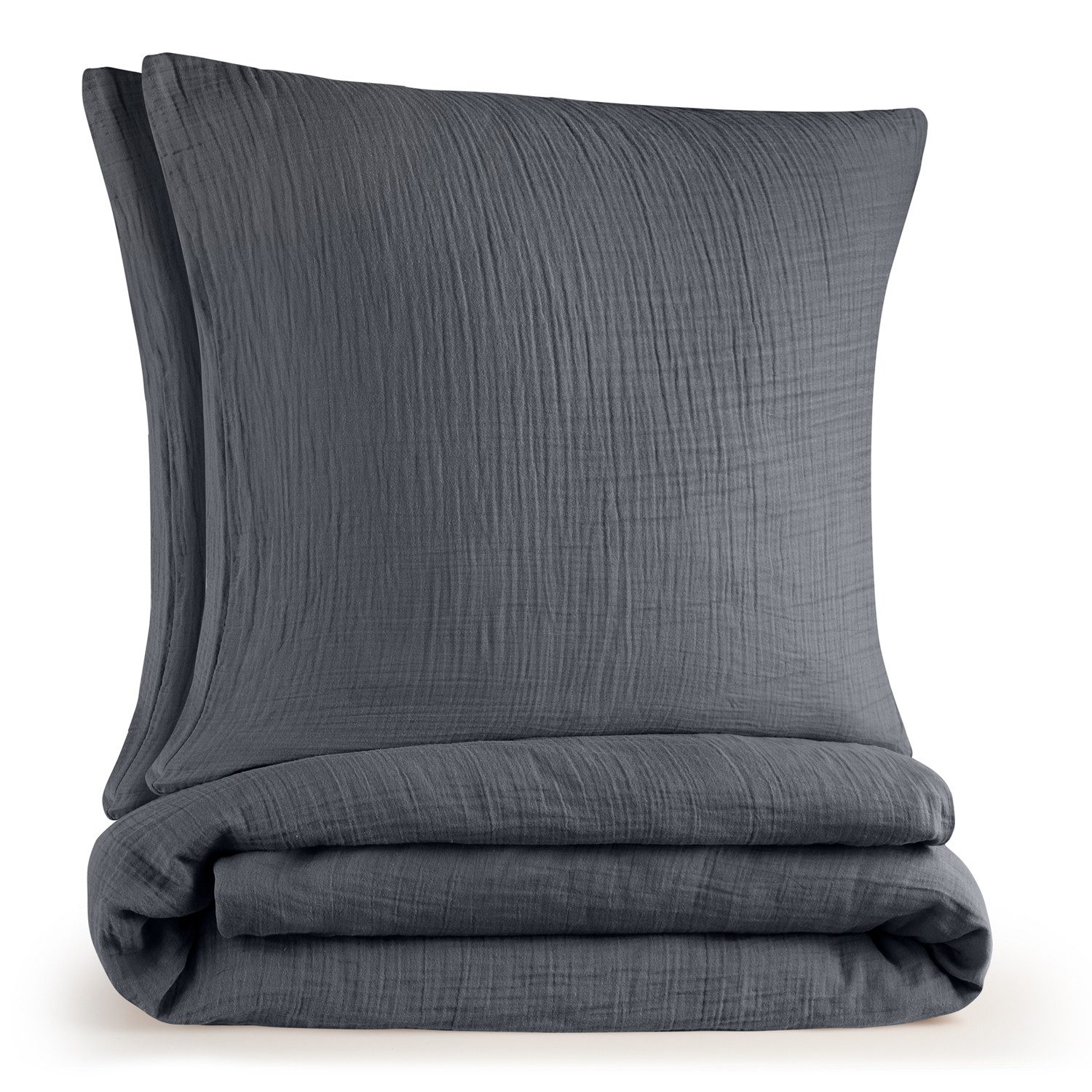 Blumtal Bettwäsche Musselin 100% Baumwolle im Set, Kopfkissenbezug & Decken günstig online kaufen