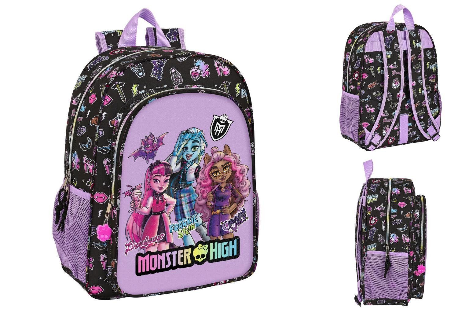 Monster High Rucksack Monster high Kinder-Rucksack Monster High Creep Schwarz 33 x 42 x 14 c