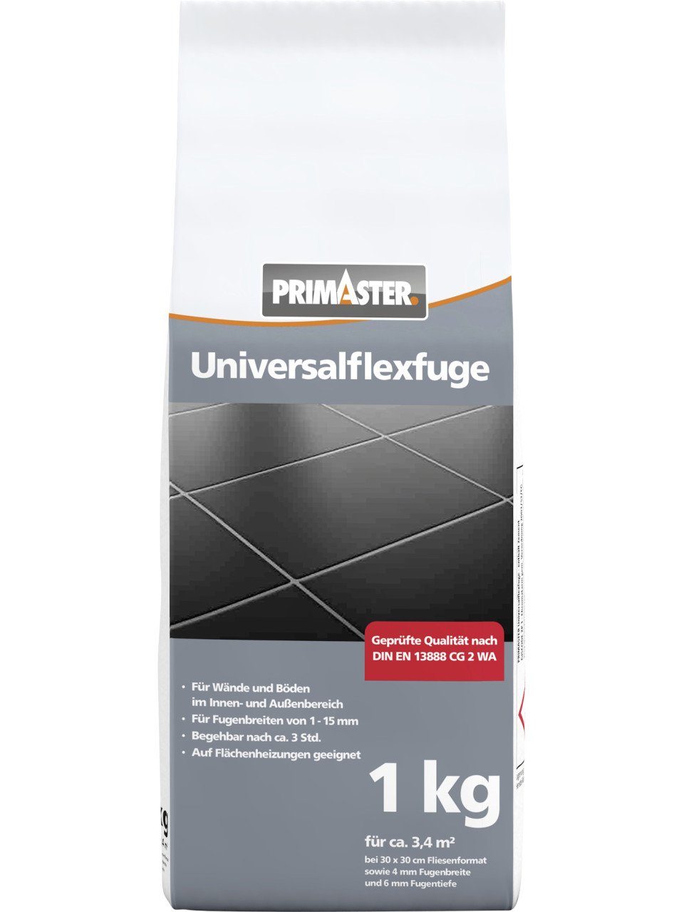 Primaster Fugenmörtel Primaster Universalflexfuge 1 - 15 mm weiß 1 kg günstig online kaufen
