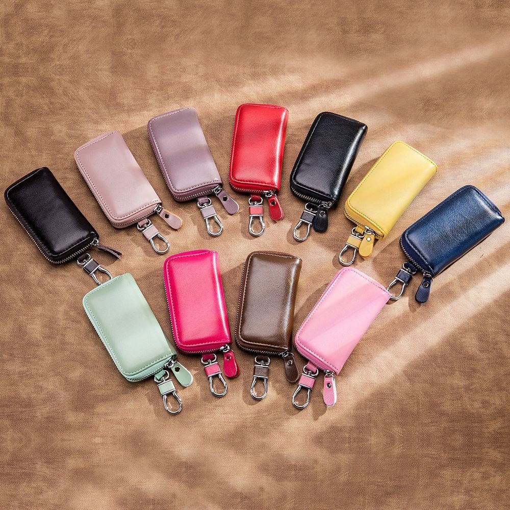 VIVIHEYDAY Schlüsseltasche Autoschlüsseletui, Mini Auto-Fernbedienungs-Schlüsselanhänger (Schlüsseletui (1-tlg) Dunkelrosa