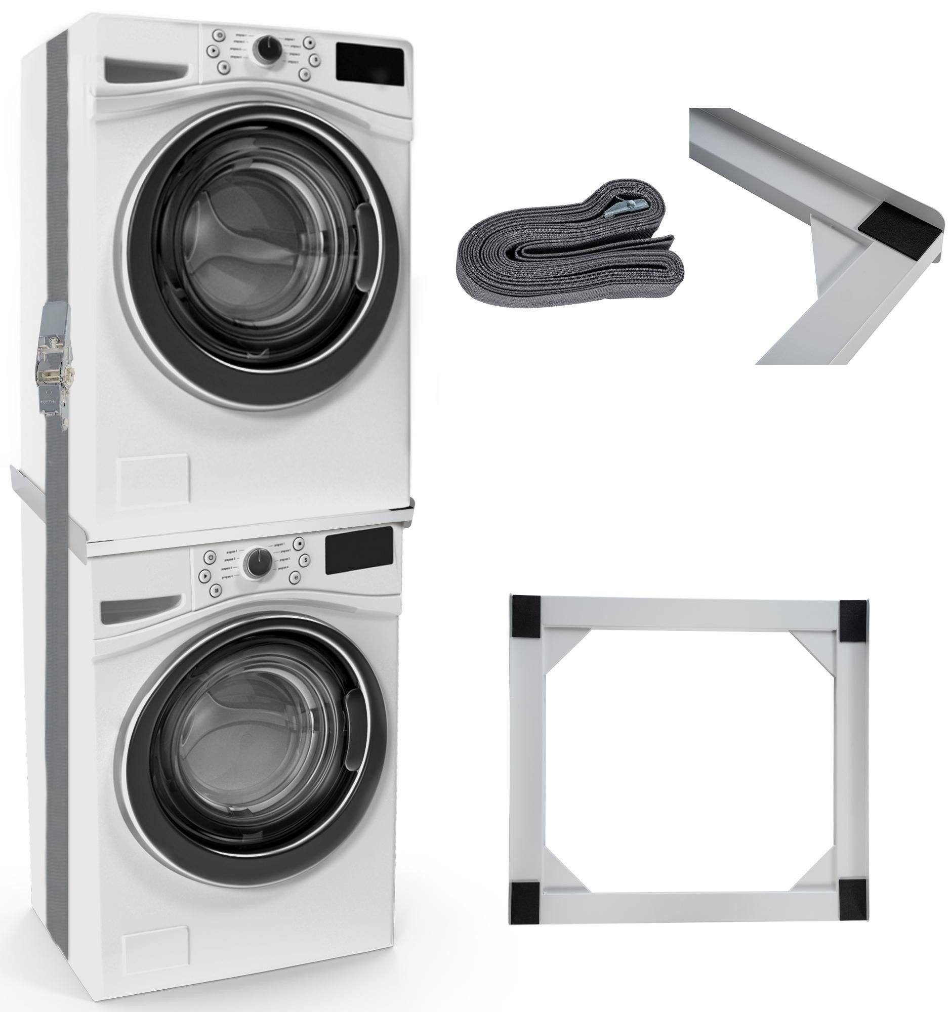 CLP Waschmaschinenuntergestell Verbindungsrahmen, Stahl-Zwischenbau