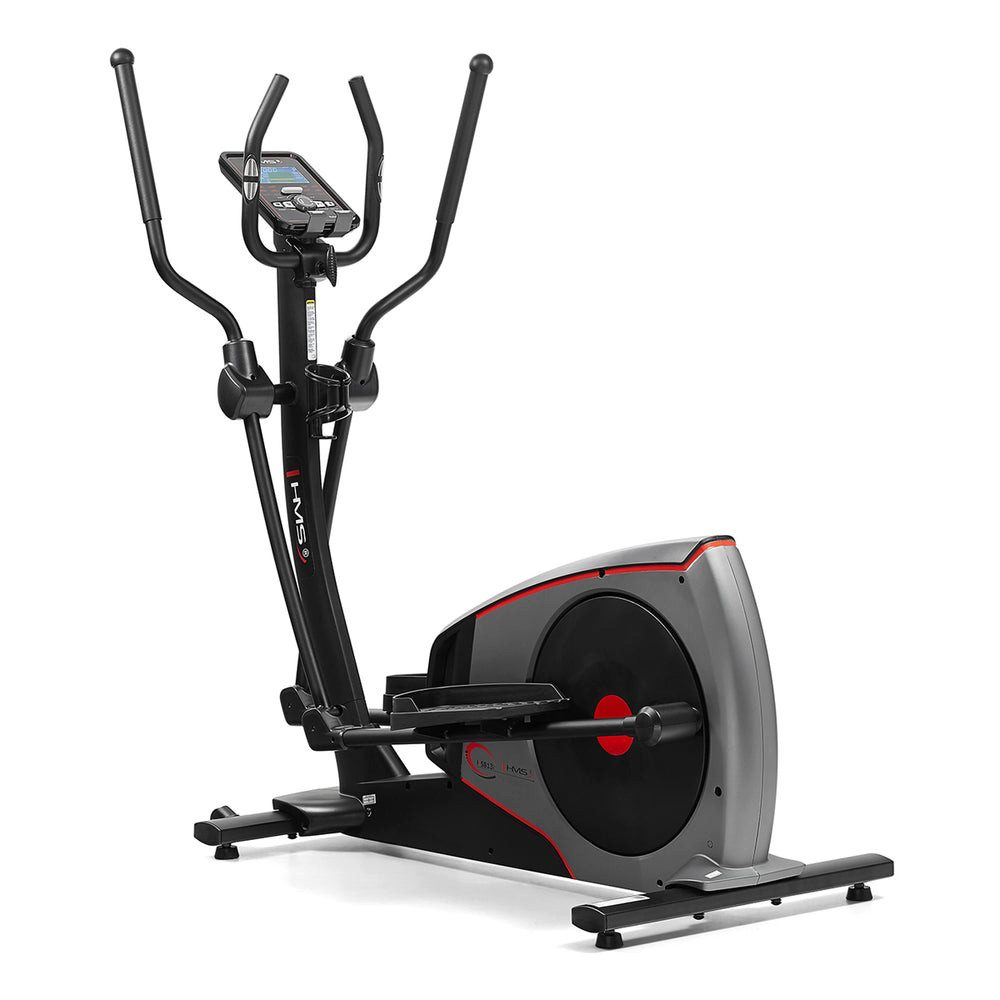 HMS Heimtrainer Ellipsentrainer Ausdauertrainer Ganzkörpertraining (Spar-Set, 1-tlg., 166 x 70 x 158 cm leise), Magnetbremse, 32 Stufen, Bluetooth, App, LCD