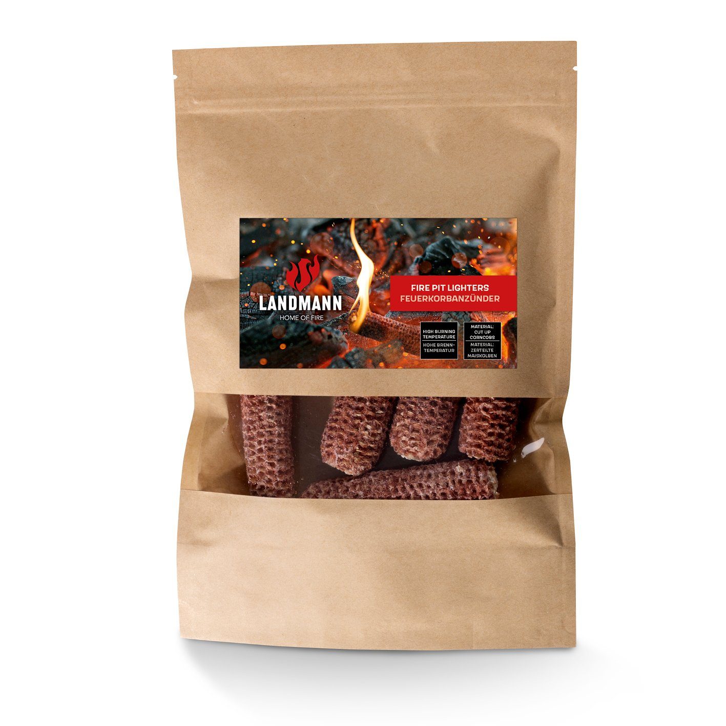 Anzündkamin Feuerkorbanzünder Maiskolben 450g