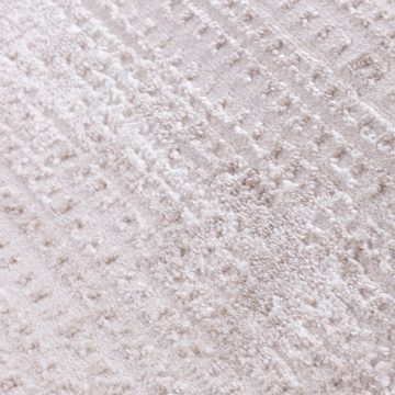 Designteppich Designer Wohnzimmer Teppich abstrakte Musterung modern Beige, Carpetilla, Rechtetig, Höhe: 13 mm, wohnzimmer, esszimmer, kinderzimmer, schlafzimmer