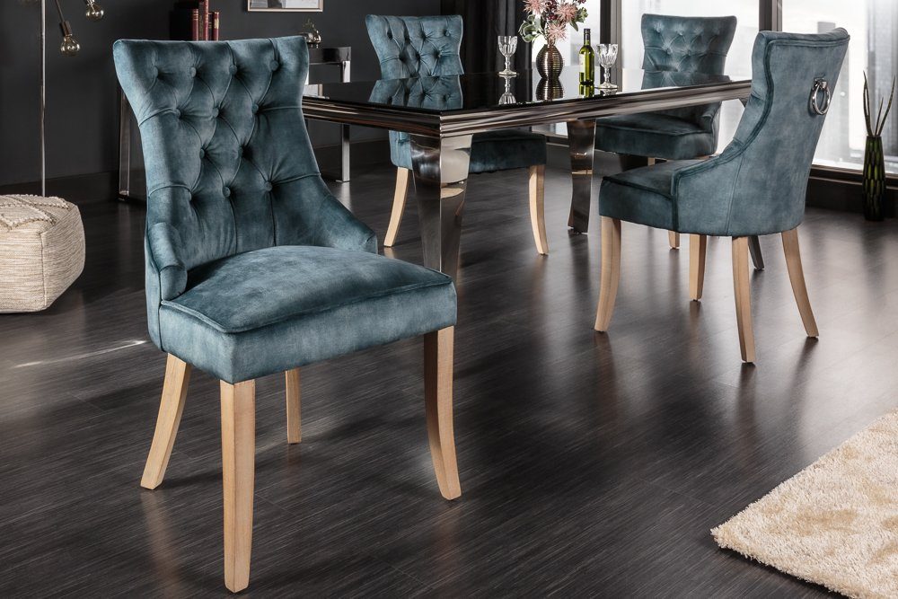 riess-ambiente Polsterstuhl CASTLE petrol, Esszimmer · günstig online kaufen