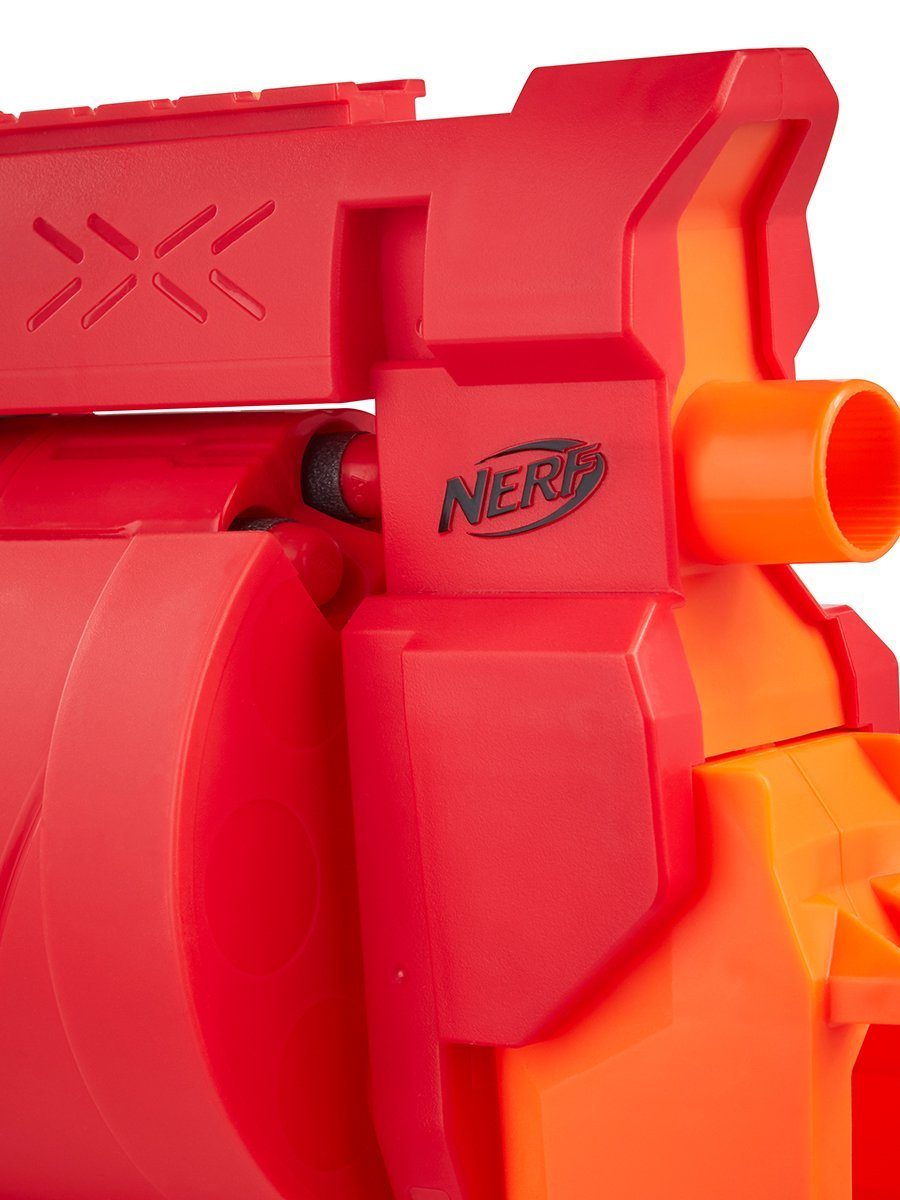 Hasbro Blaster NERF Halo Mangler, Von Halo Infinite inspirierter Blaster mit Rotationstrommel