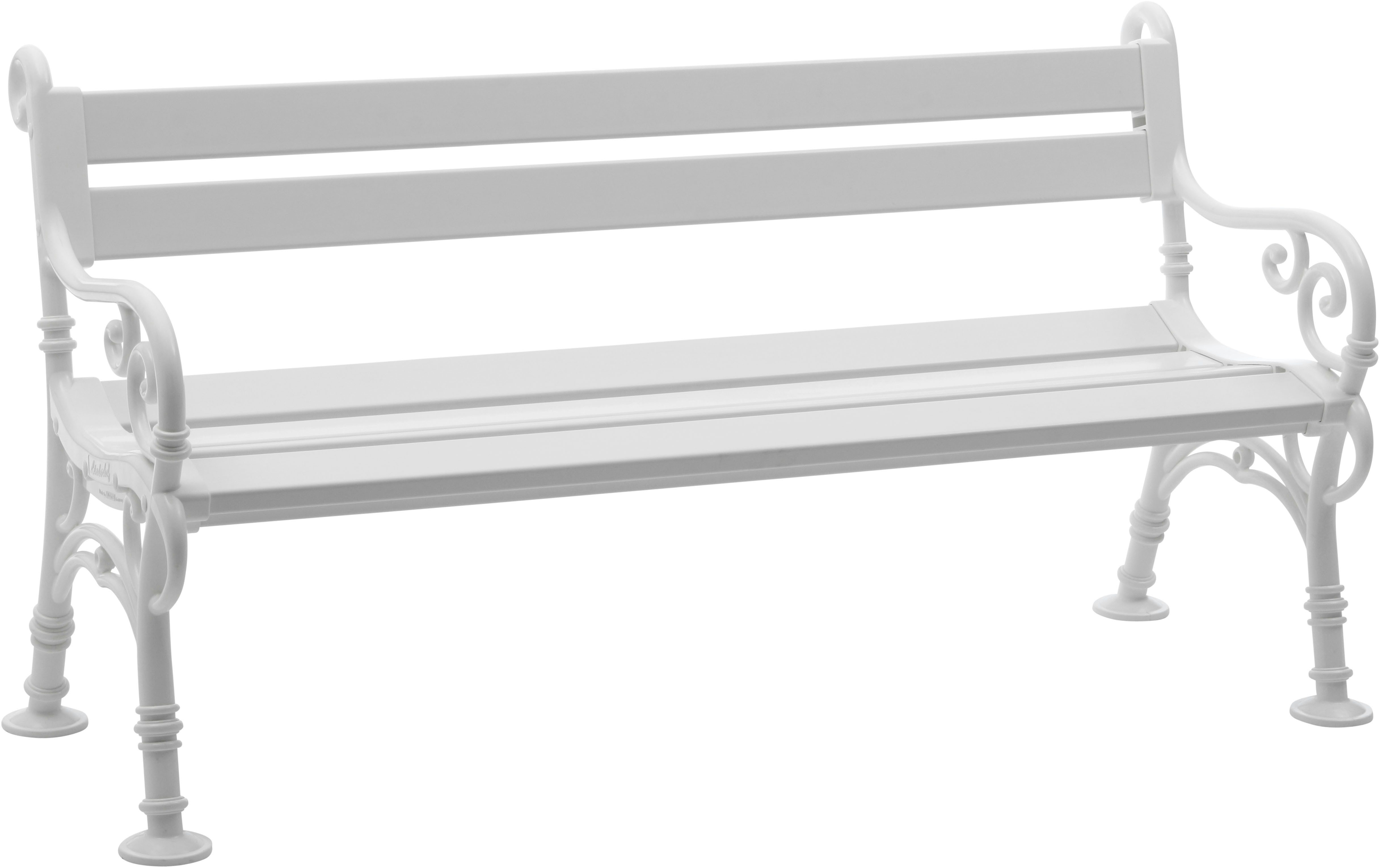 Bio Oil Gartenbank 3er-Bank Linderhof 160 cm weiß, Vollkunststoff