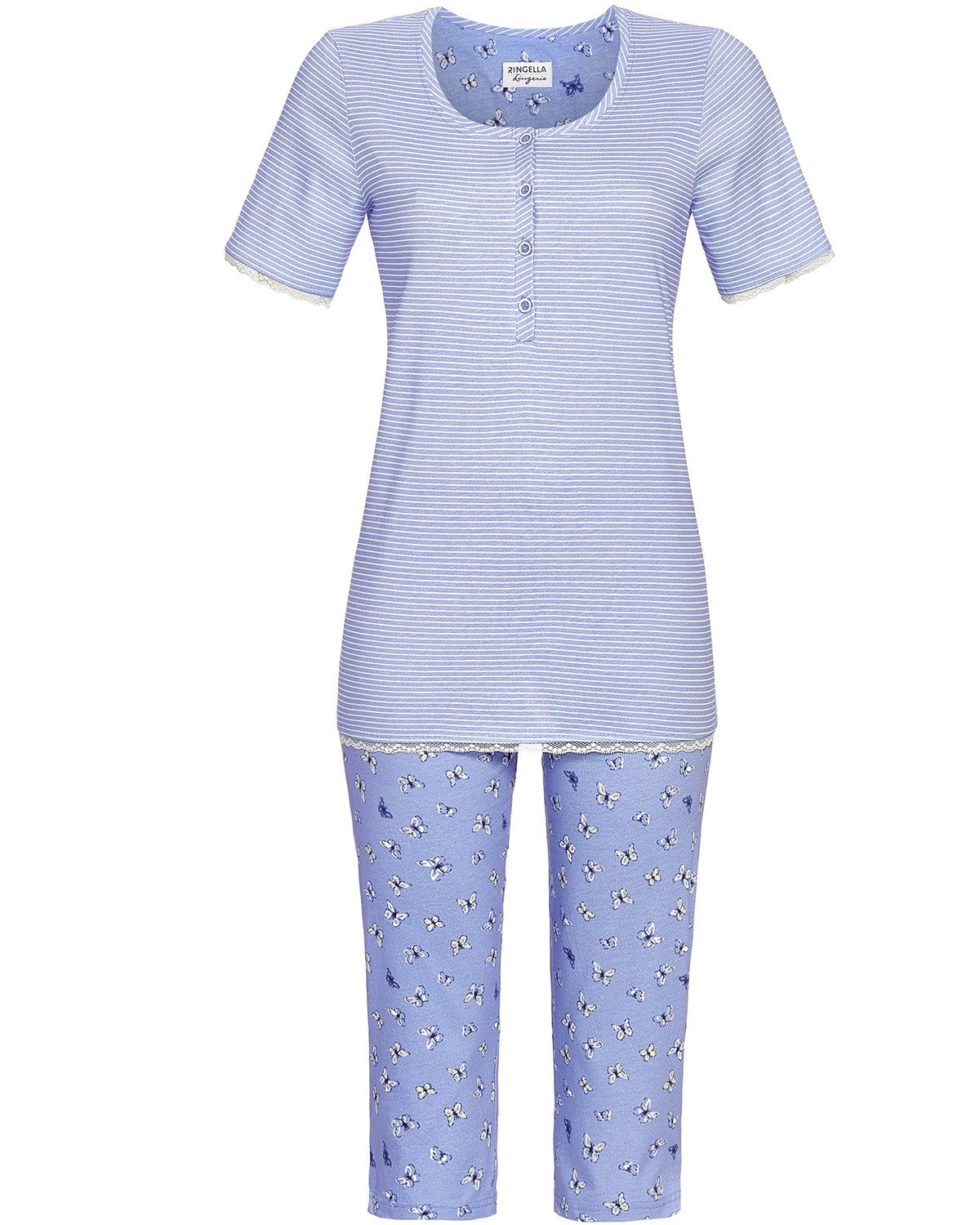 Ringella Pyjama Damen Kurzarm 'Butterflys' mit günstig online kaufen
