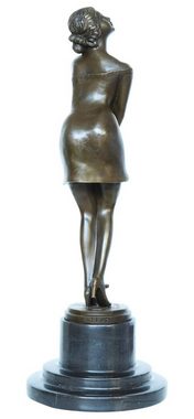 Aubaho Skulptur Bronzeskulptur Erotik erotische Kunst im Antik-Stil Bronze Figur 36cm