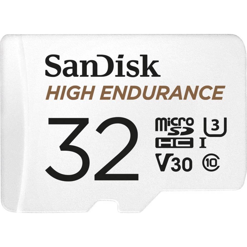 Sandisk microSDHC-Karte 32GB Class 10 UHS-I Class SDSQQNR-032G-GN6IA Speicherkarte (inkl. SD-Adapter)