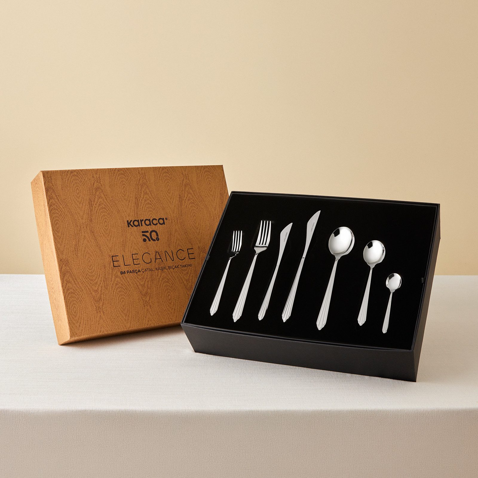 Karaca Besteck-Set Karaca Rebellion Besteckset 84-teilig aus Edelstahl, Silber, STEEL – Bild 5 von 5