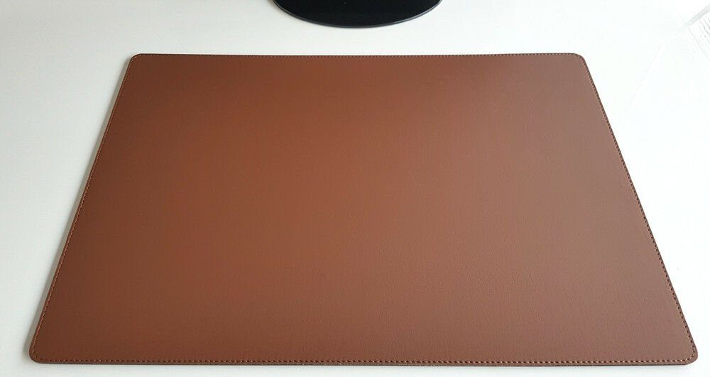 Profi Mats Schreibtischunterlage Sanft Lux Kunst Leder 70 x 50 Braun – Bild 3 von 5