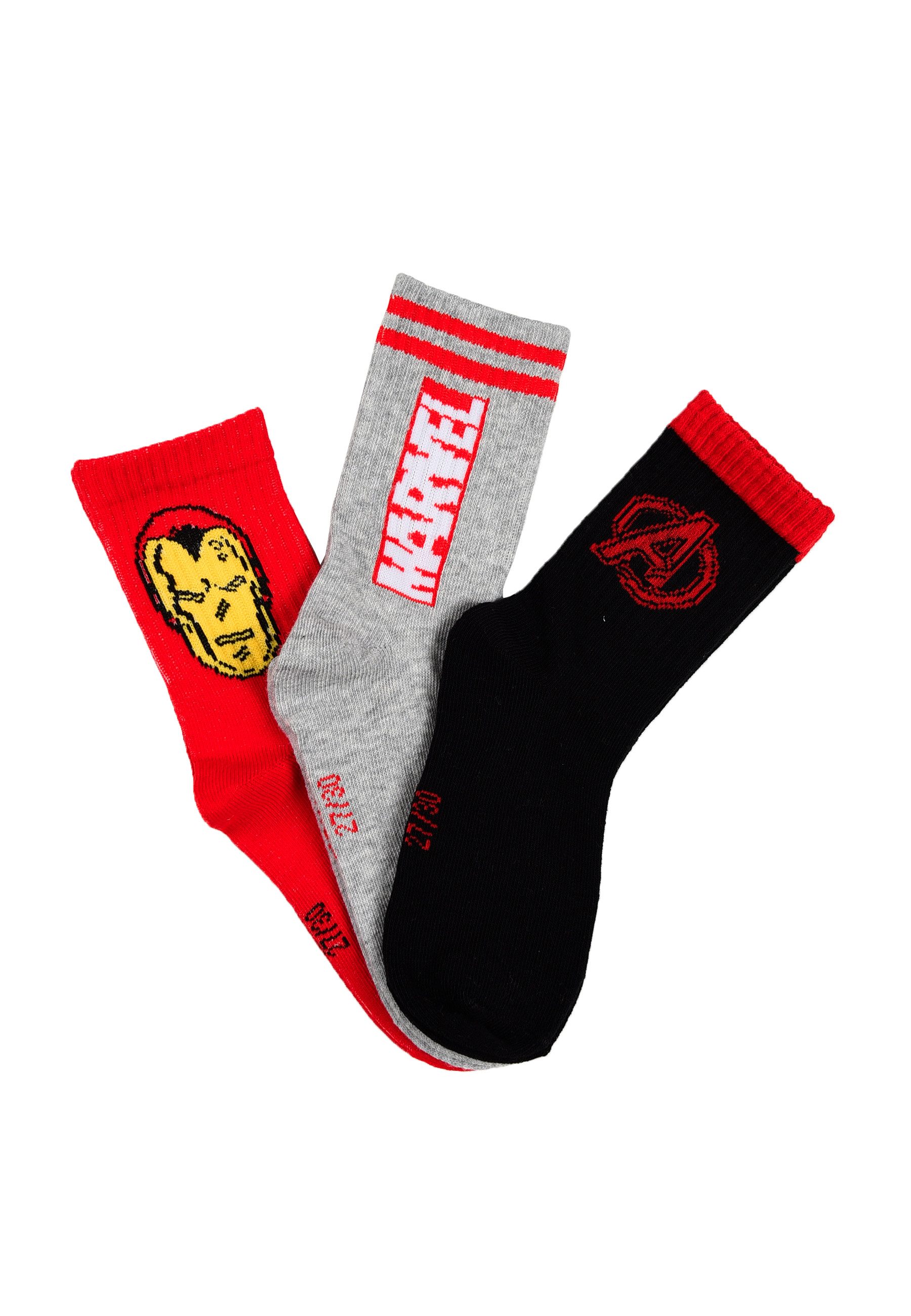 The AVENGERS Socken Jungen Socken 6er Pack mit Iron Man Motiv (6-Paar)