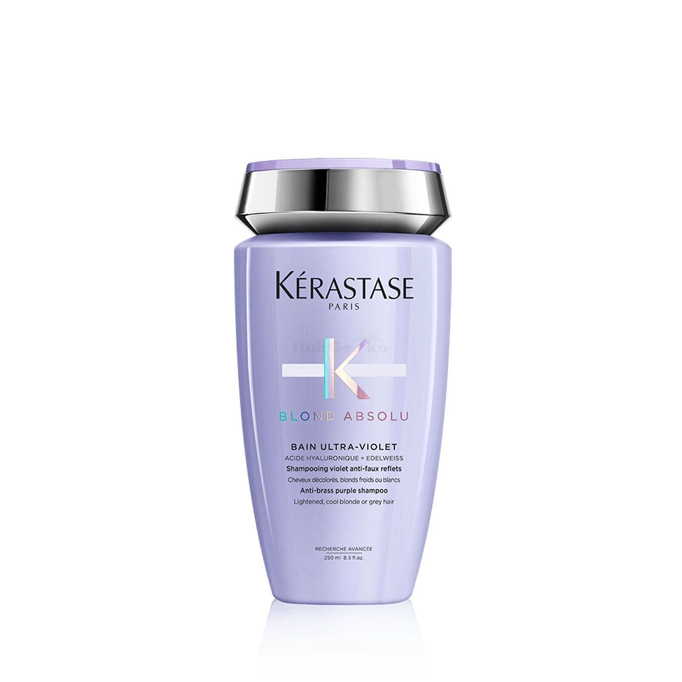 Kérastase Silbershampoo Blond Absolu Bain Ultra-Violet Shampoo 250ml, Für ein kühles, strahlendes Blond wie frisch vom Friseur.